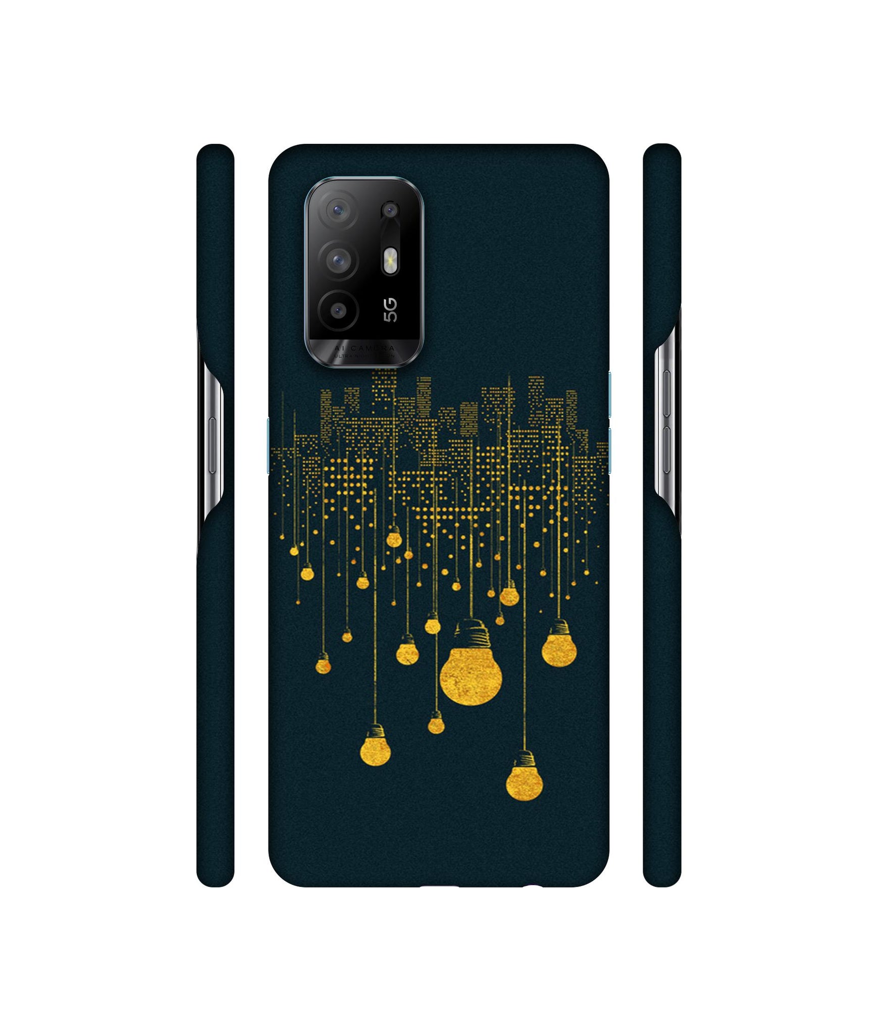 City Light Pattern Designer Hard Back Cover for Oppo A94 5G