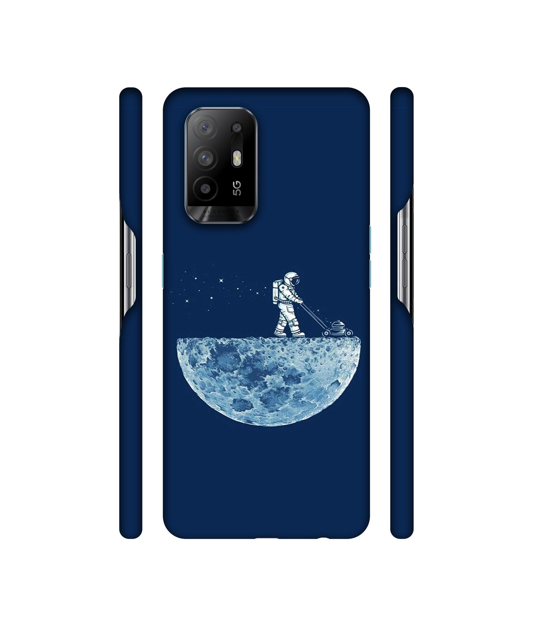 Moon Walk Designer Hard Back Cover for Oppo A94 5G