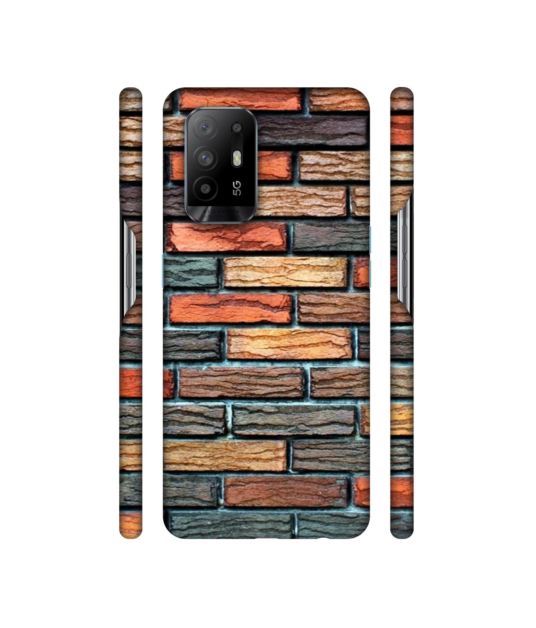 Brick Wall Designer Hard Back Cover for Oppo A94 5G