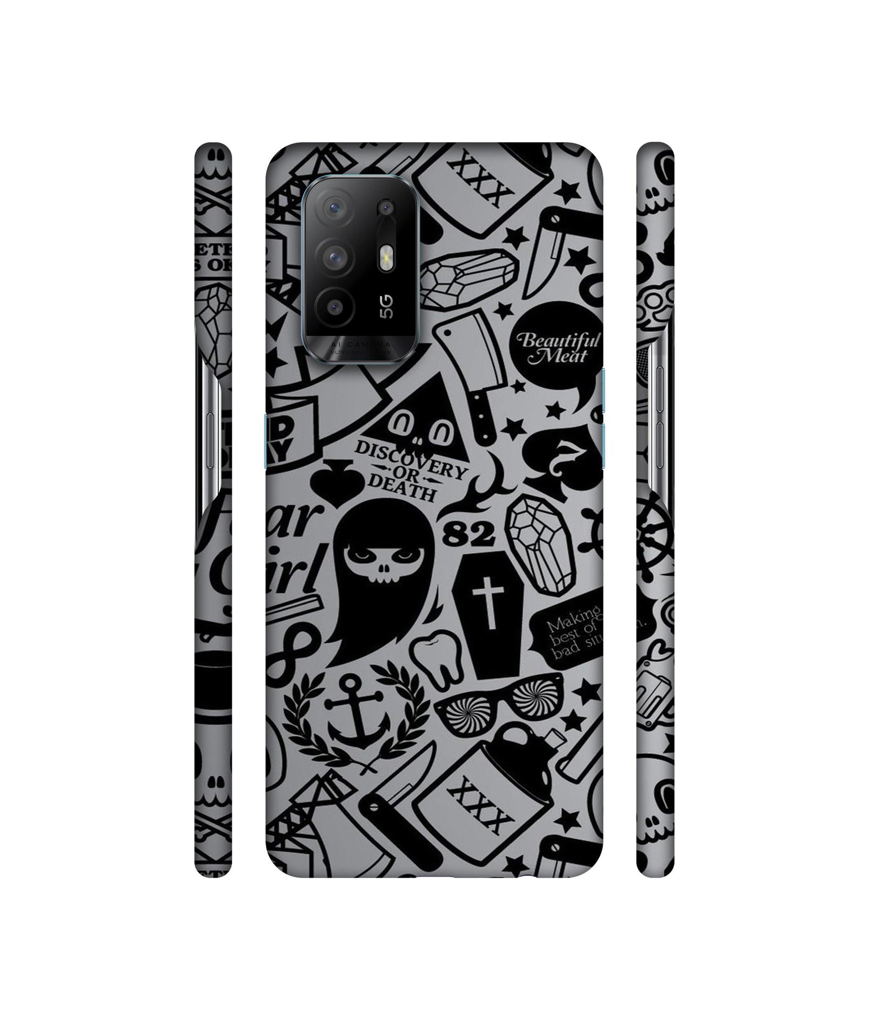 Discover Or Death Designer Hard Back Cover for Oppo A94 5G