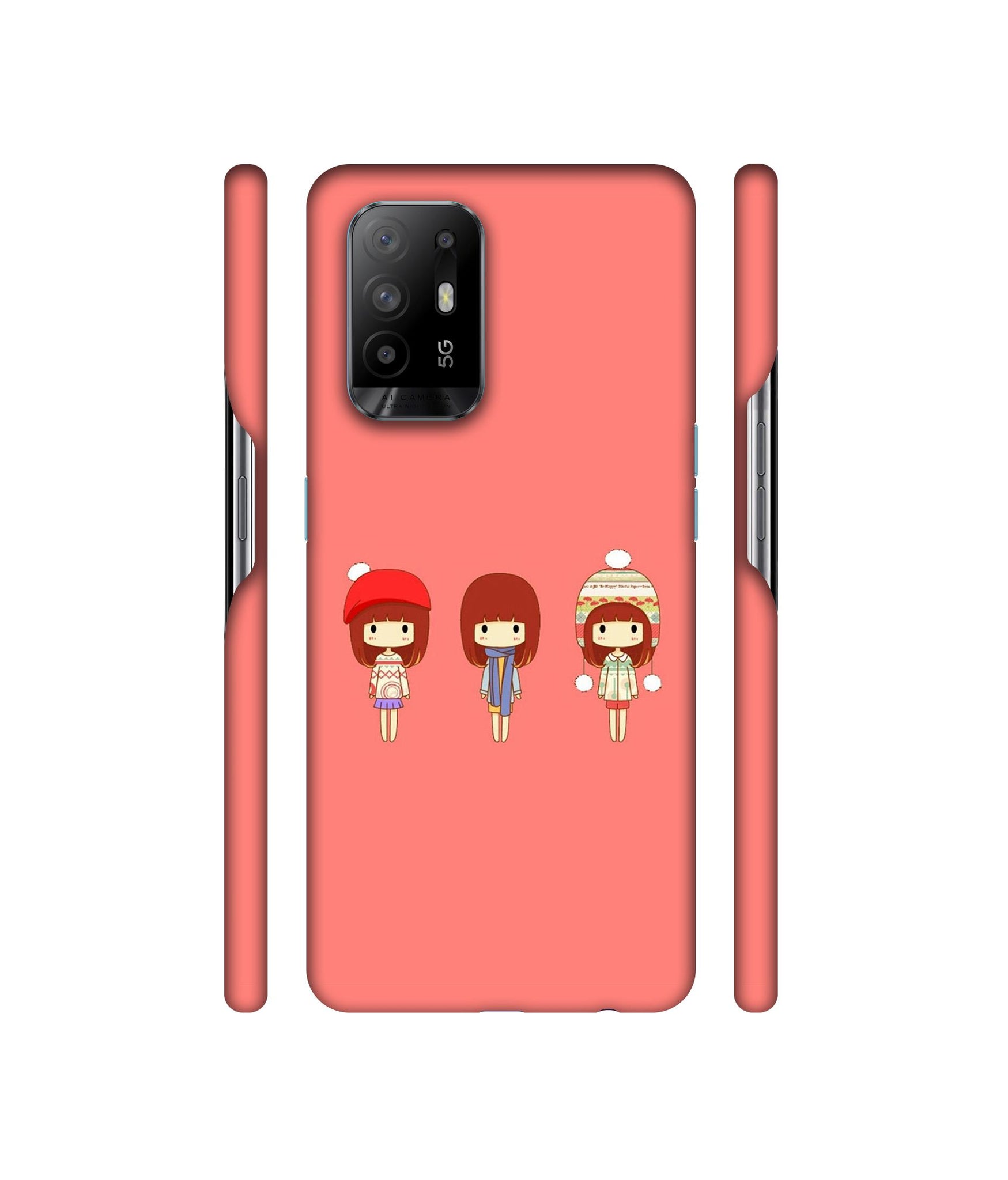 Cute Girls Designer Hard Back Cover for Oppo A94 5G