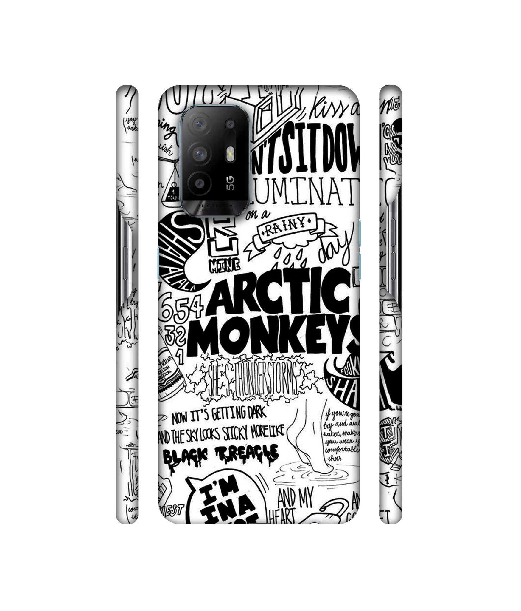 Arctic Monkeys Pattern Designer Hard Back Cover for Oppo A94 5G