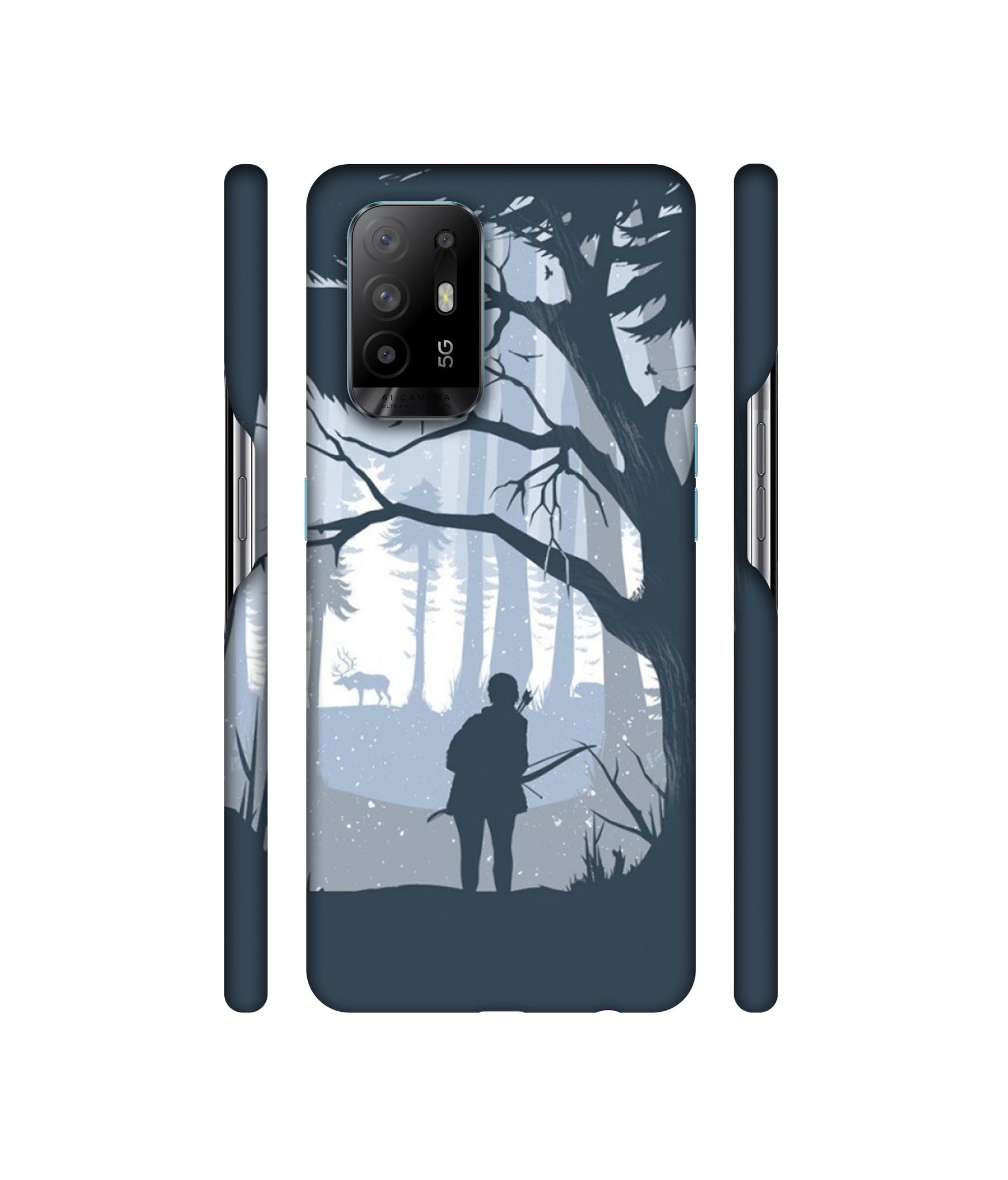 Hunter Designer Hard Back Cover for Oppo A94 5G