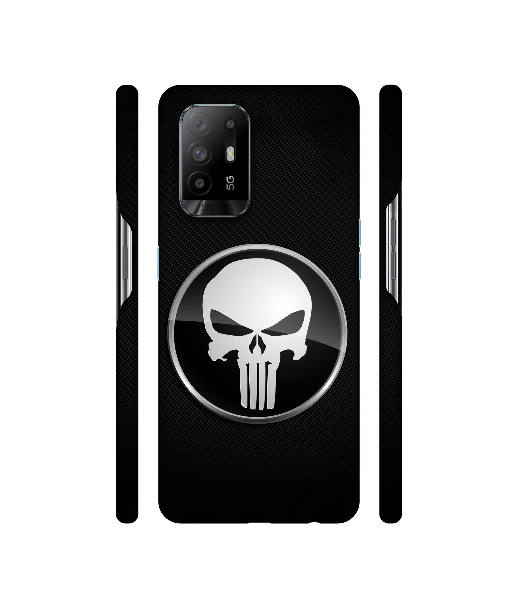 Skull Pattern Designer Hard Back Cover for Oppo A94 5G