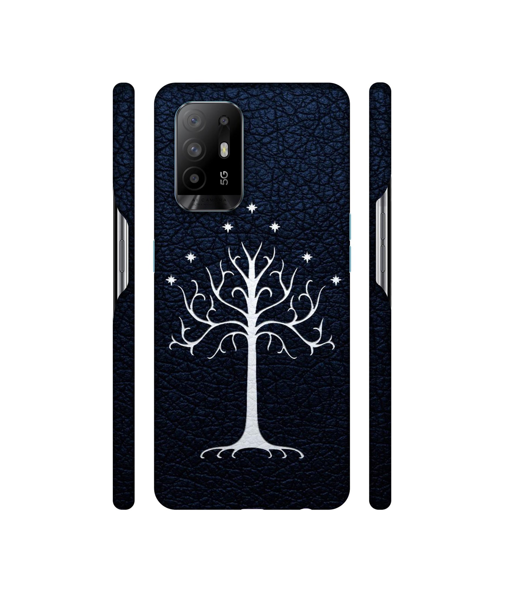 Magic Tree Pattern Designer Hard Back Cover for Oppo A94 5G