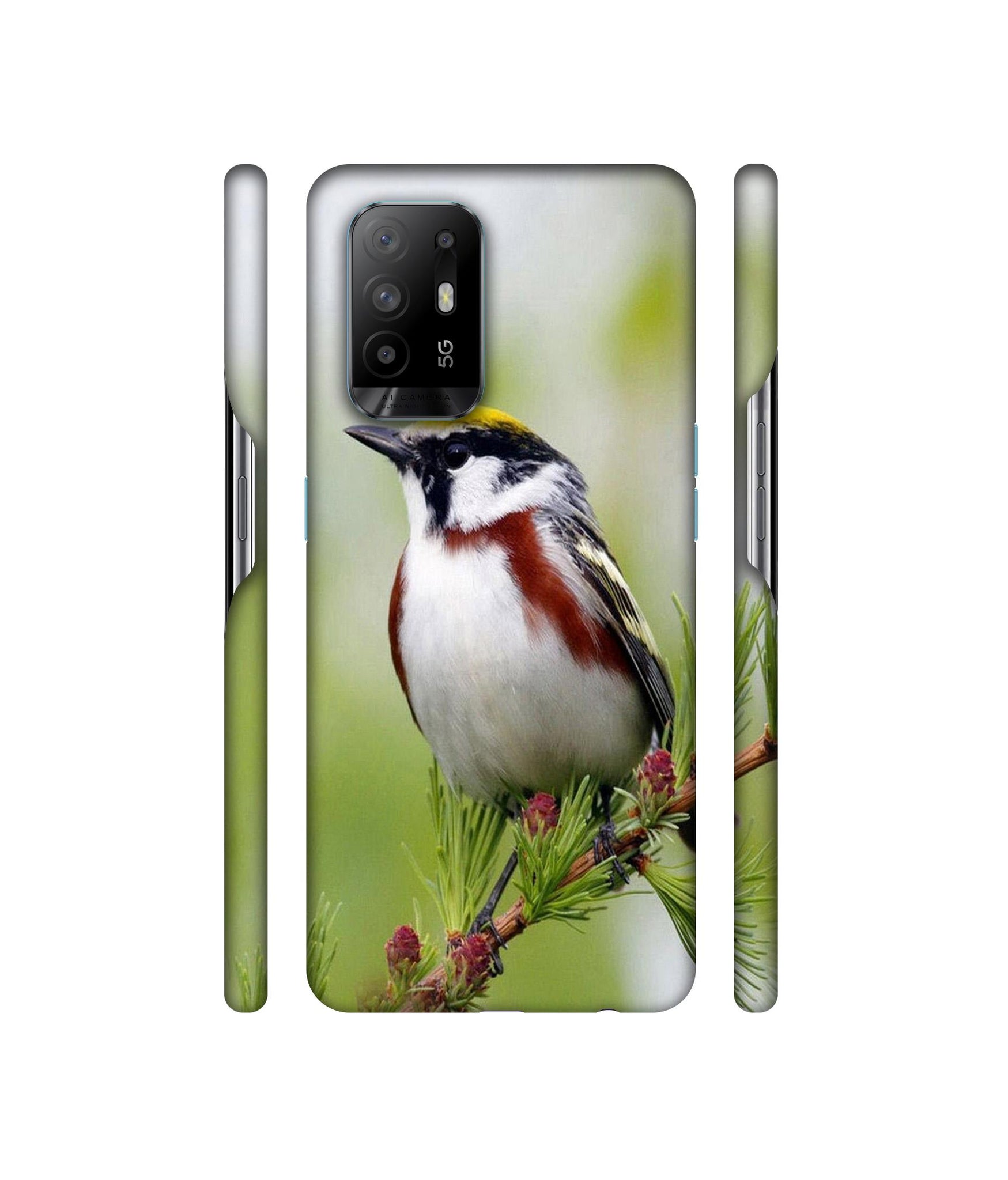 Bird Pattern Designer Hard Back Cover for Oppo A94 5G