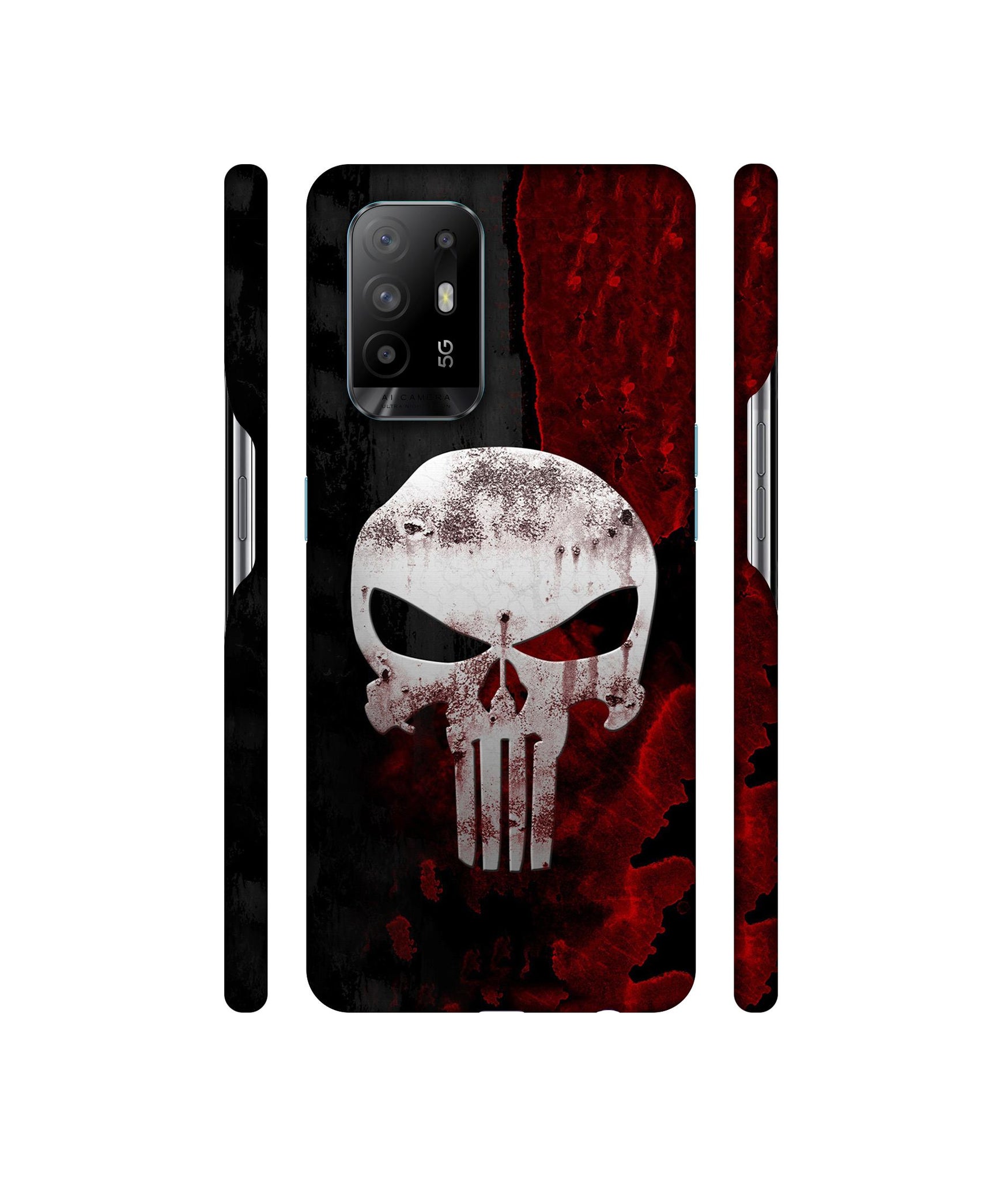 Punisher Skull Designer Hard Back Cover for Oppo A94 5G