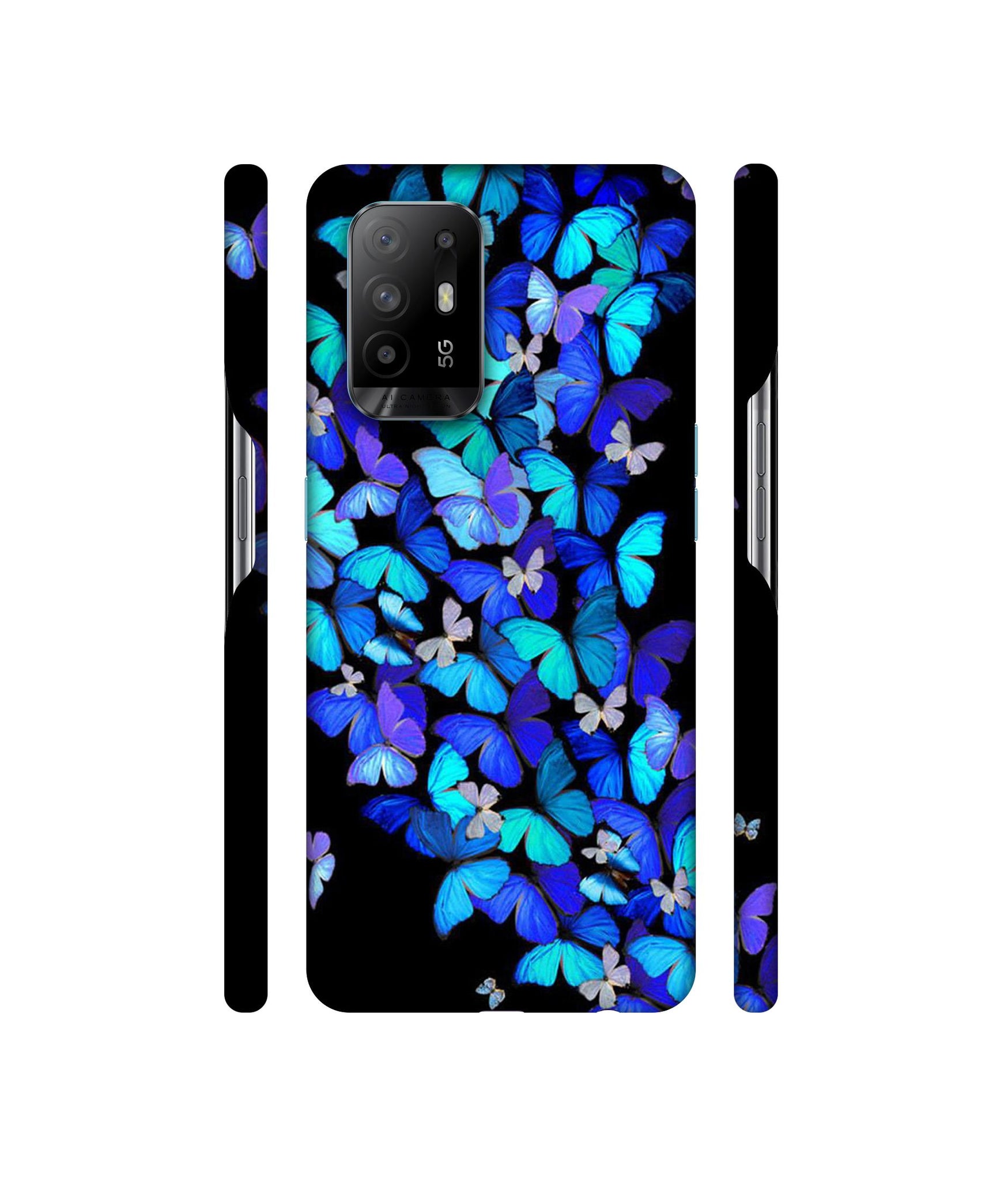 Butterfly Pattern Designer Hard Back Cover for Oppo A94 5G