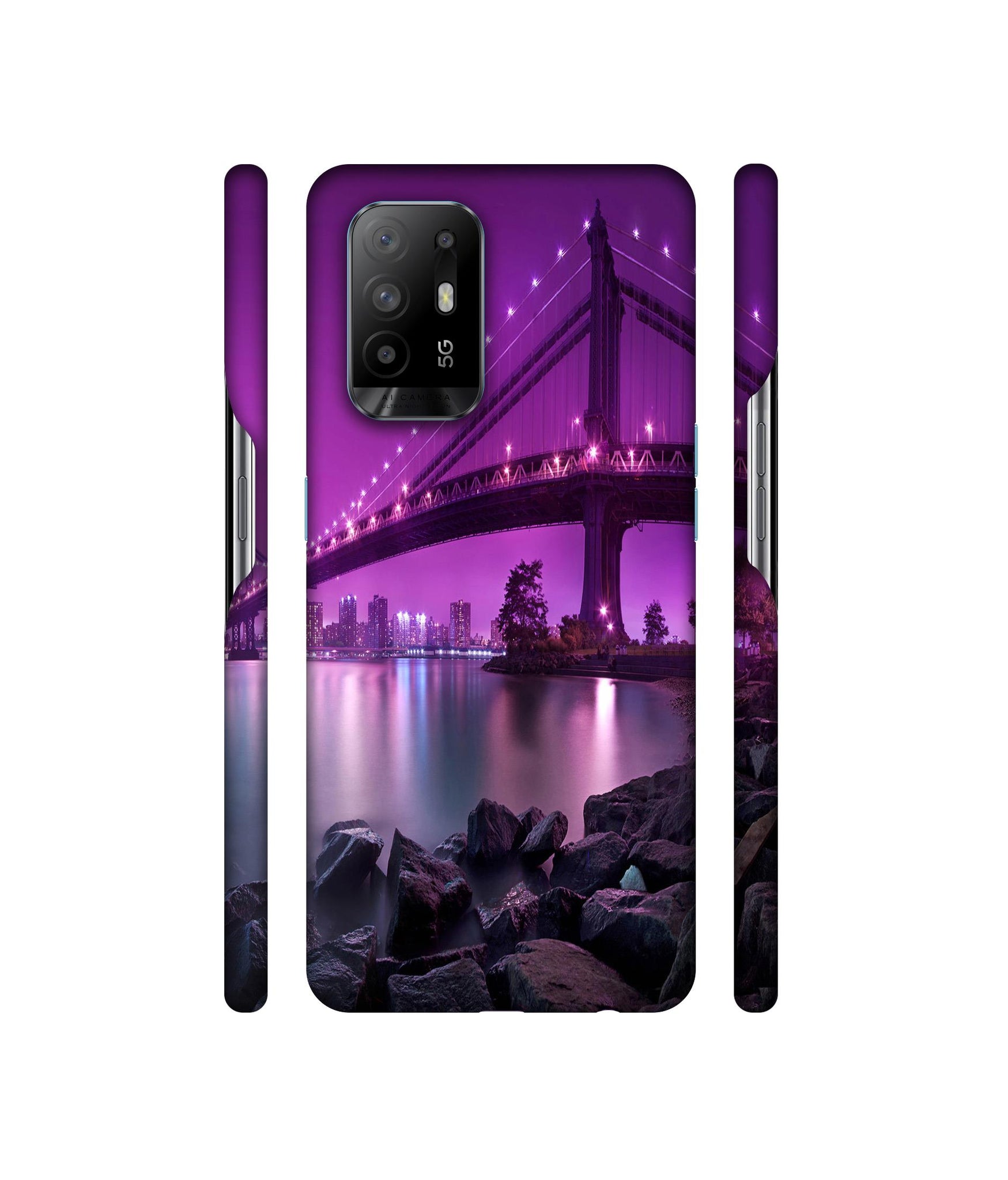 Manhattan Bridge Designer Hard Back Cover for Oppo A94 5G