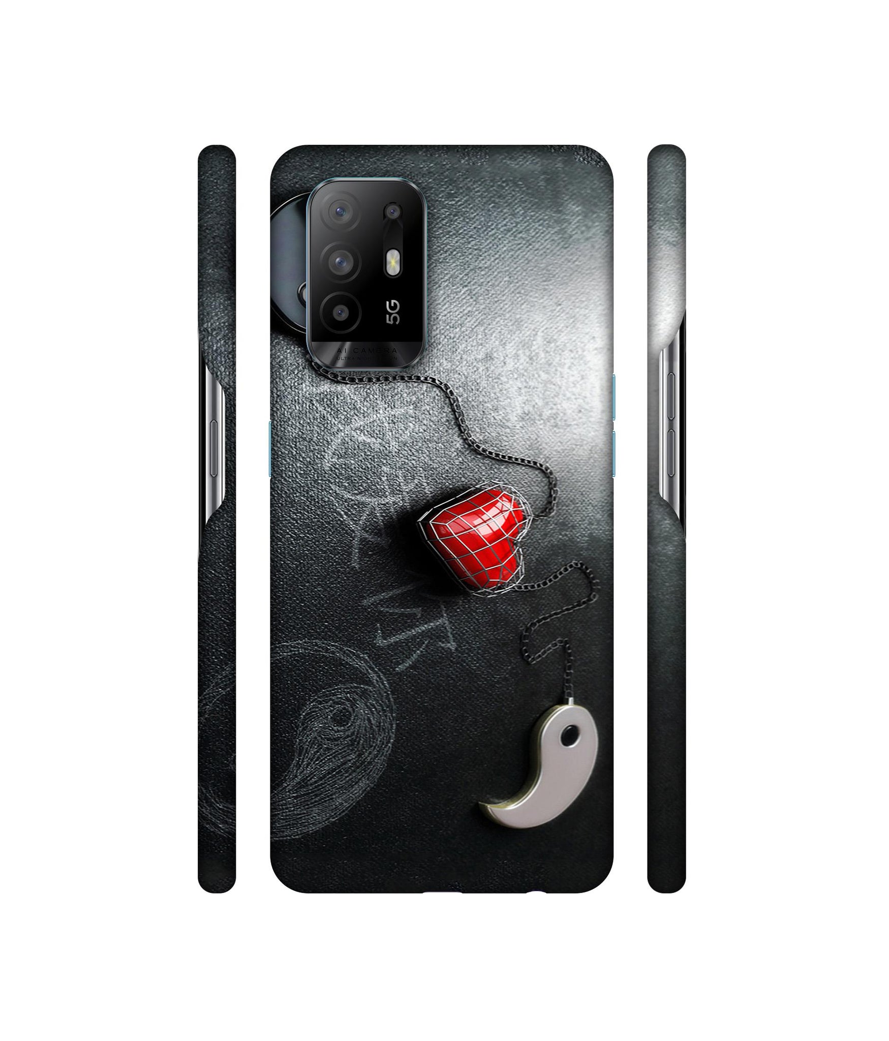 Chinnese Yin and Yang Designer Hard Back Cover for Oppo A94 5G