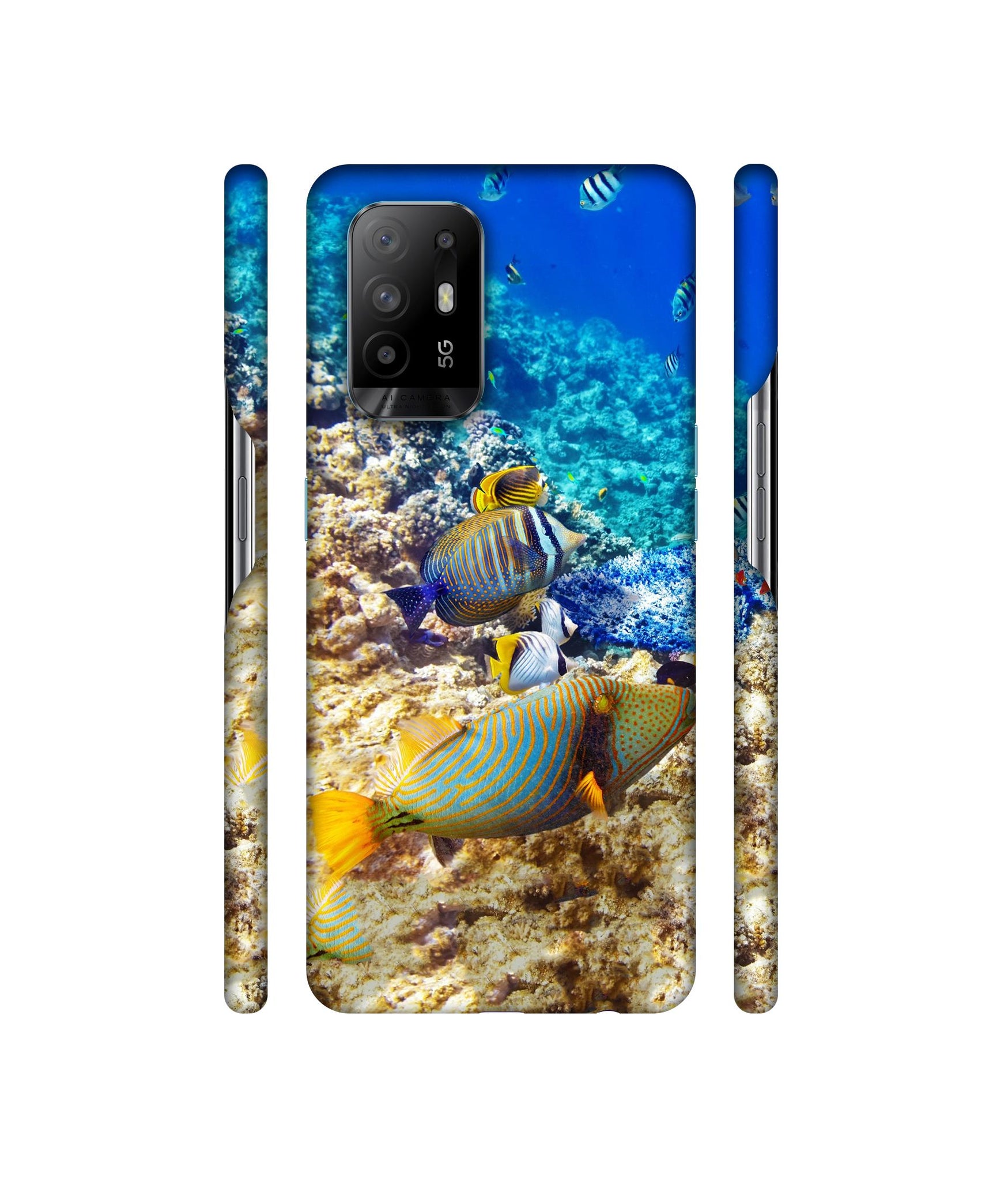 Underwater World Designer Hard Back Cover for Oppo A94 5G