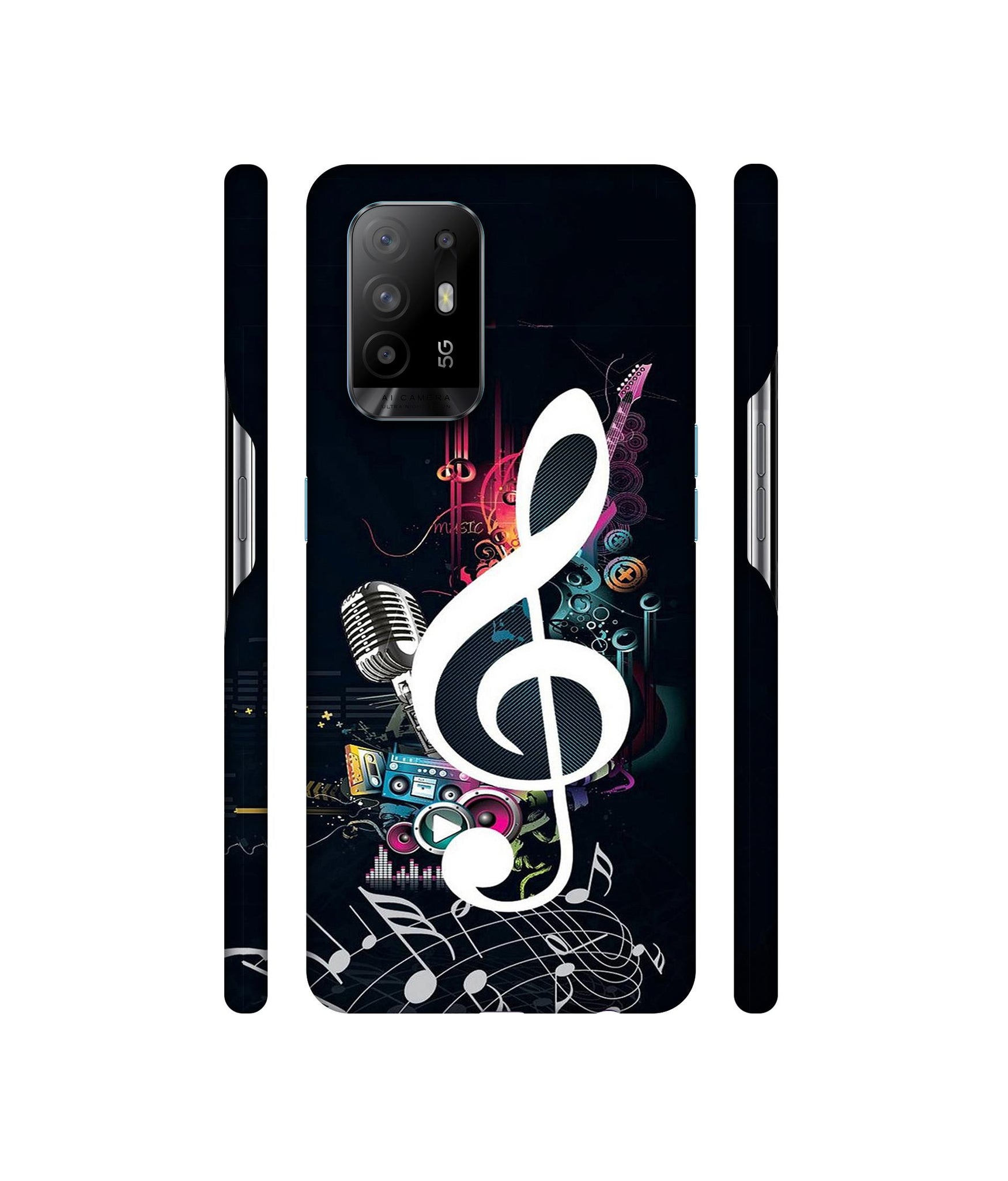 Mike and Music Designer Hard Back Cover for Oppo A94 5G
