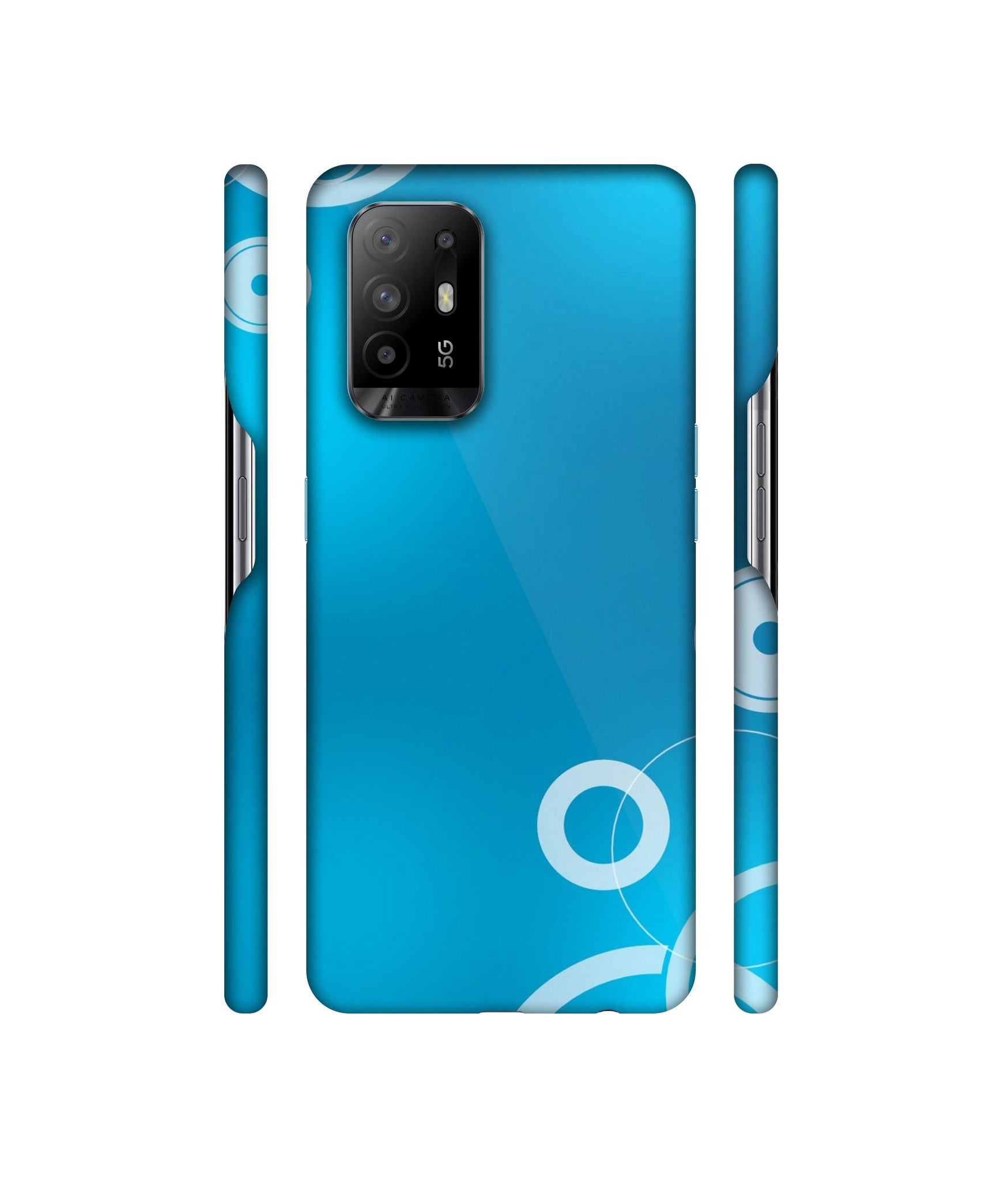 Circle Background Designer Hard Back Cover for Oppo A94 5G