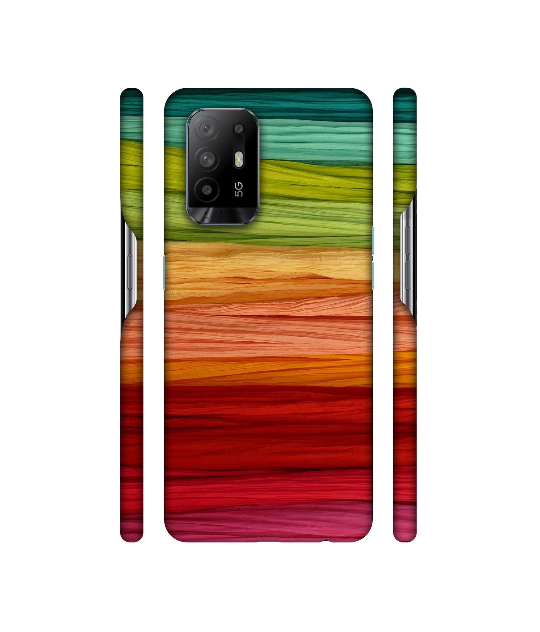 Colorful Thread Designer Hard Back Cover for Oppo A94 5G