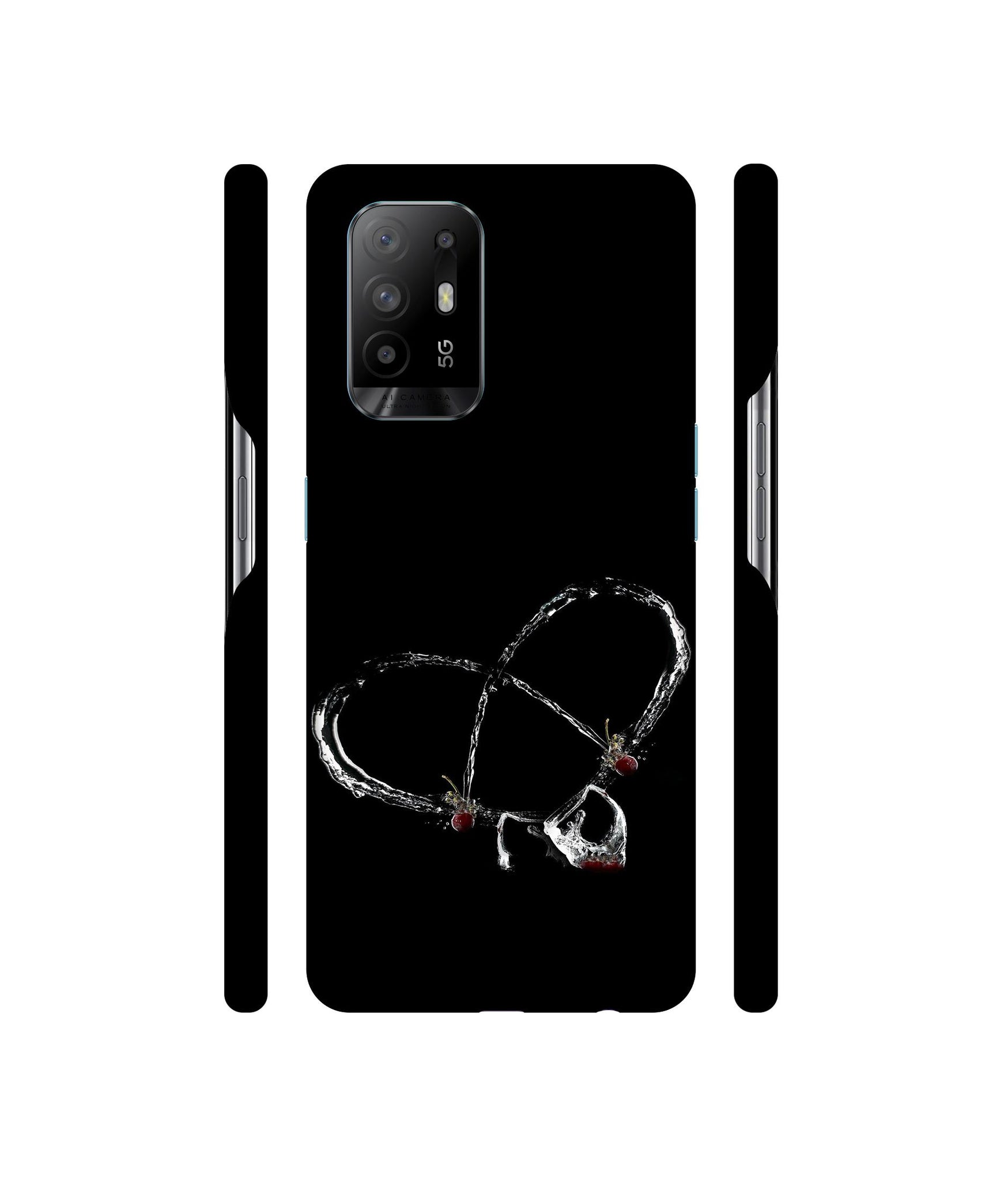 Heart Wine Designer Hard Back Cover for Oppo A94 5G