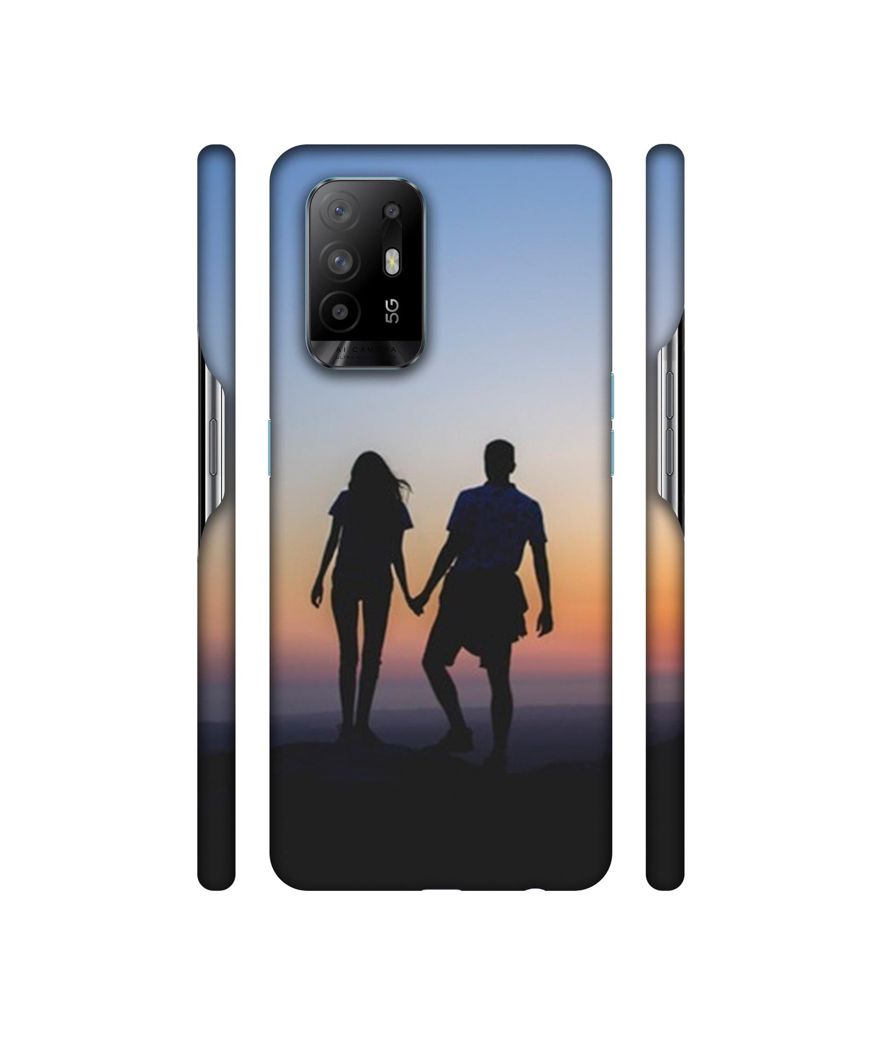 Couple On Beach Designer Hard Back Cover for Oppo A94 5G