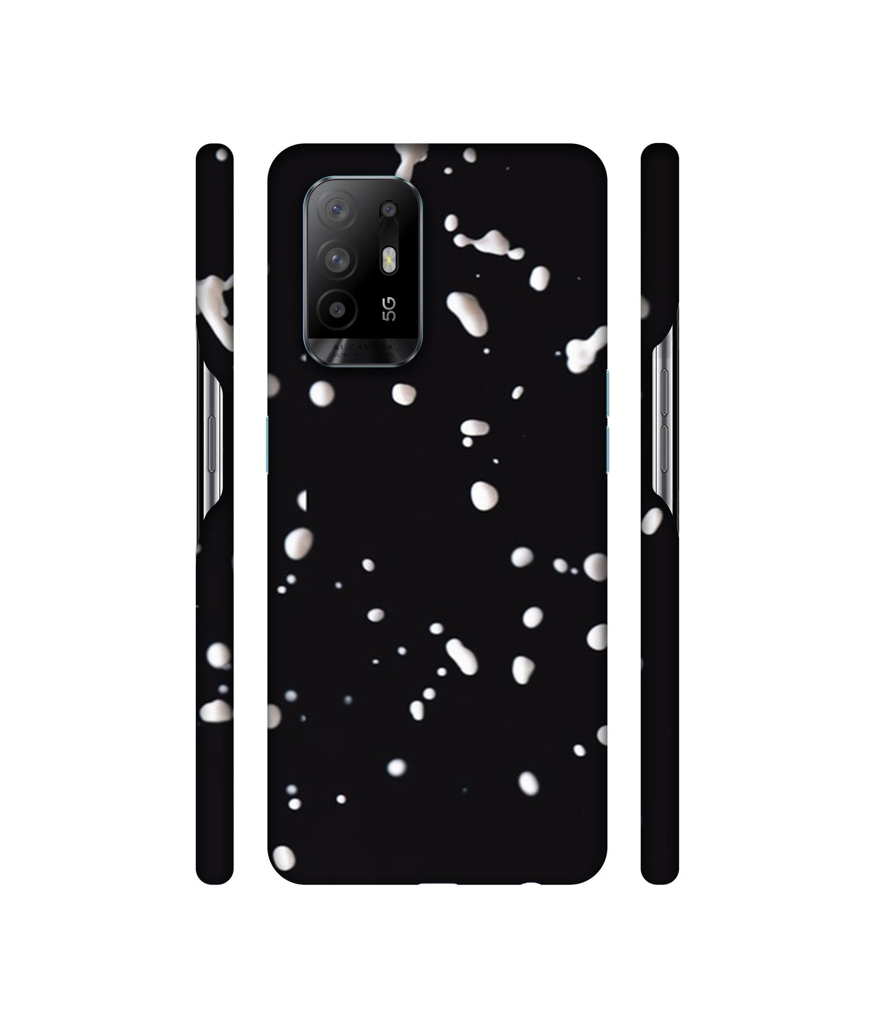 Milk Splash Designer Hard Back Cover for Oppo A94 5G