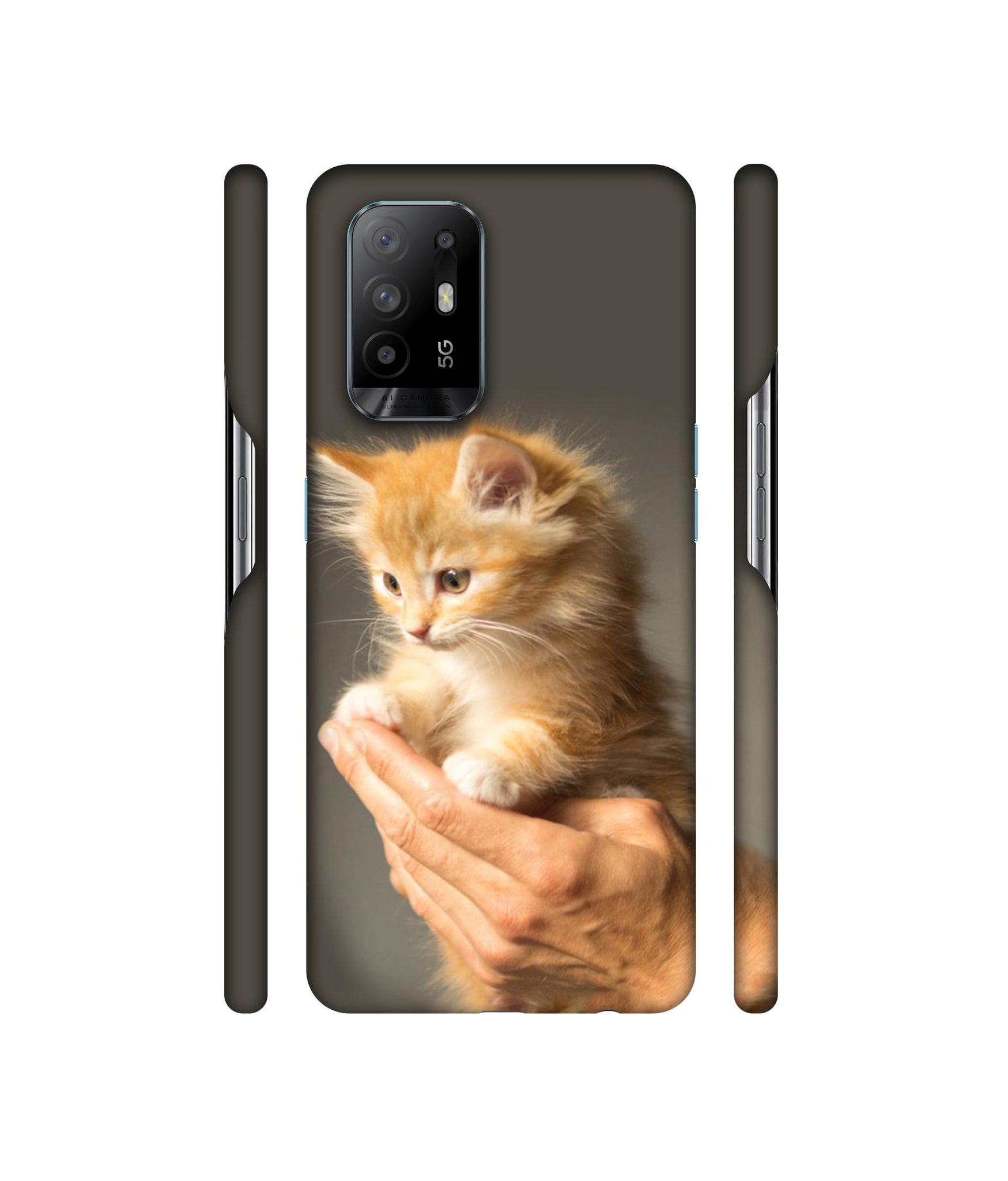 Cute Kitten Designer Hard Back Cover for Oppo A94 5G