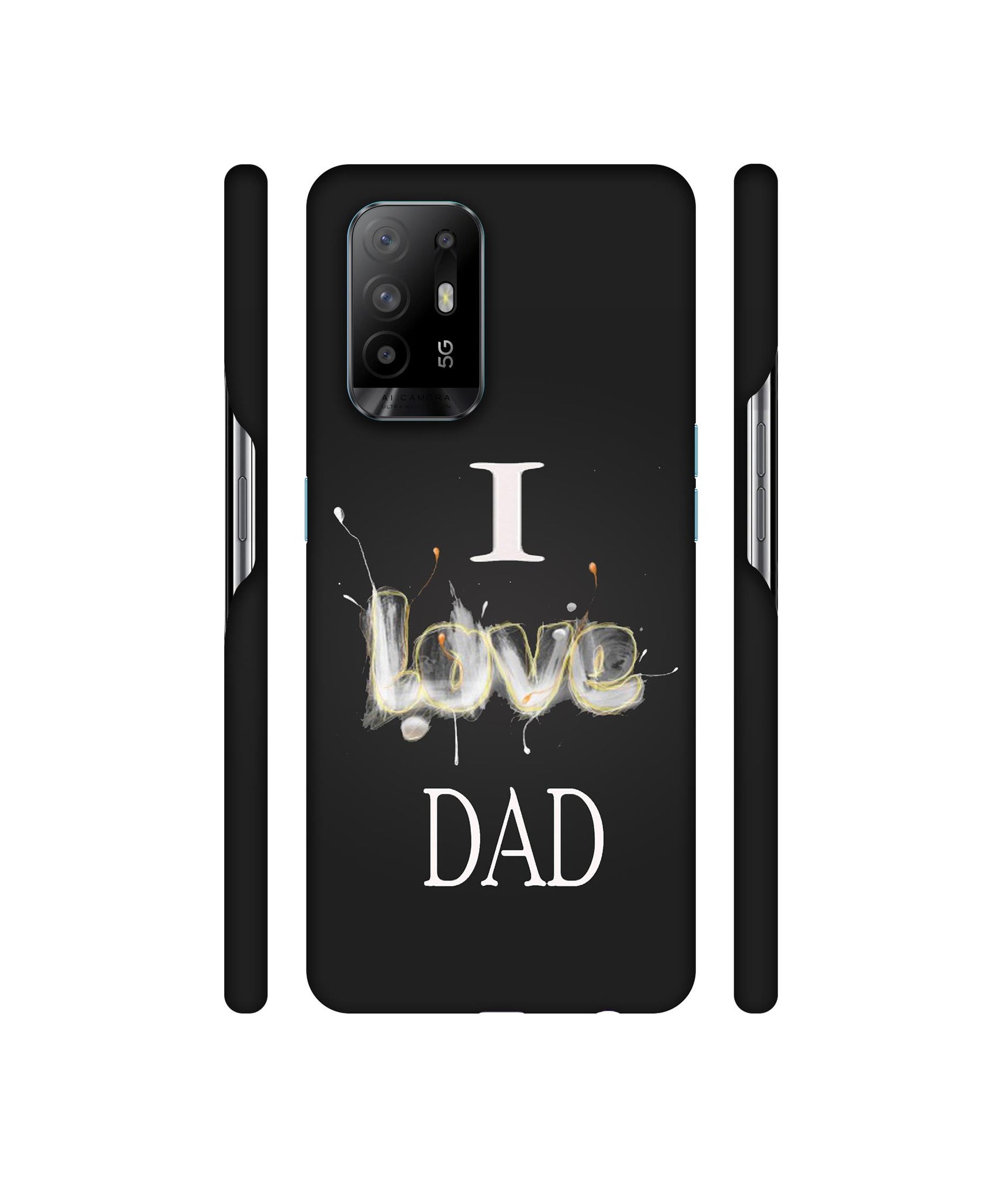 Happy Quote Designer Hard Back Cover for Oppo A94 5G