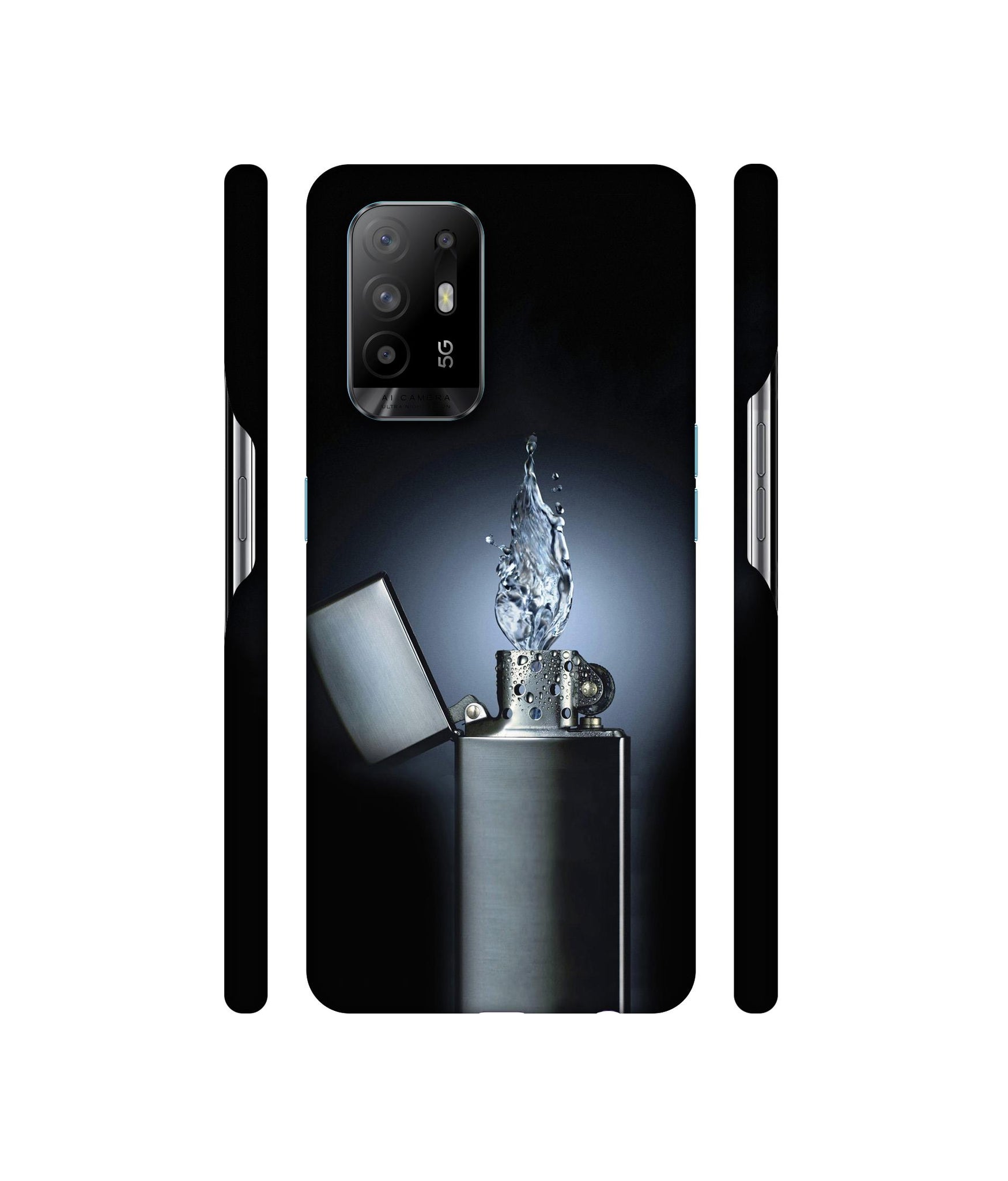 Water Lighter Designer Hard Back Cover for Oppo A94 5G