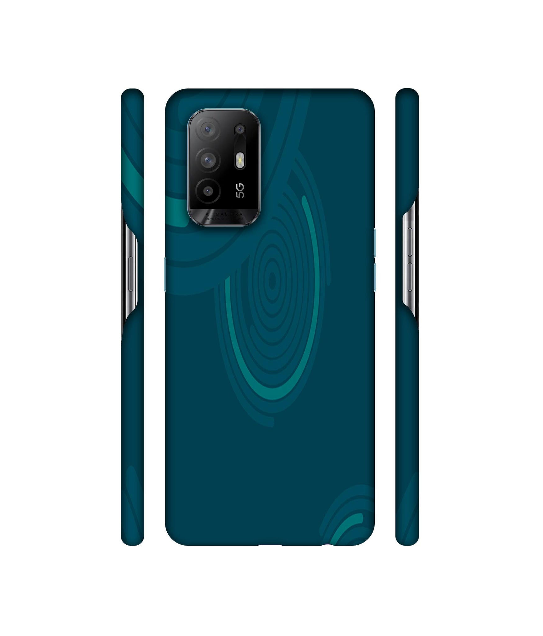 Round Texture Designer Hard Back Cover for Oppo A94 5G