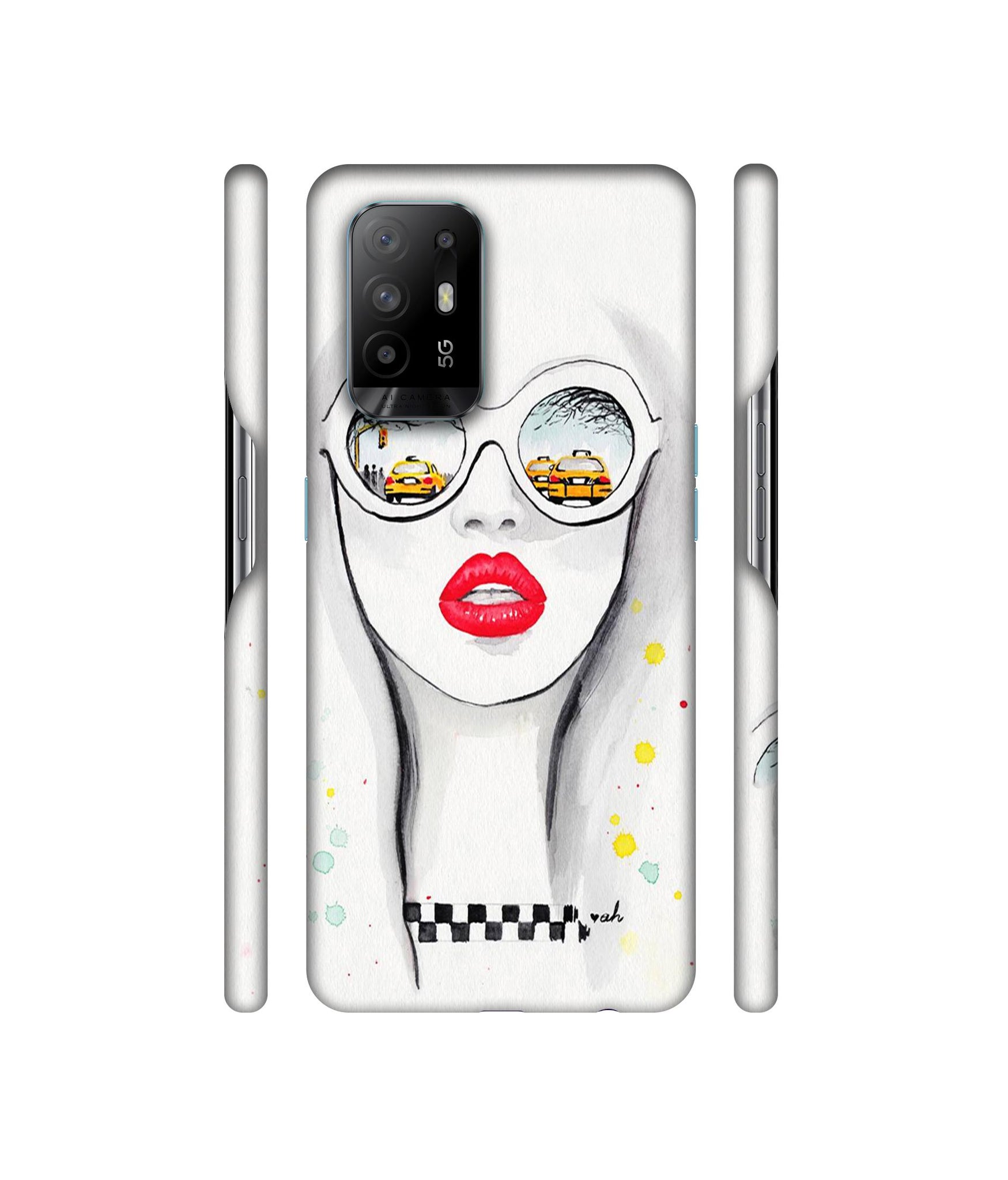 Girl Designer Hard Back Cover for Oppo A94 5G