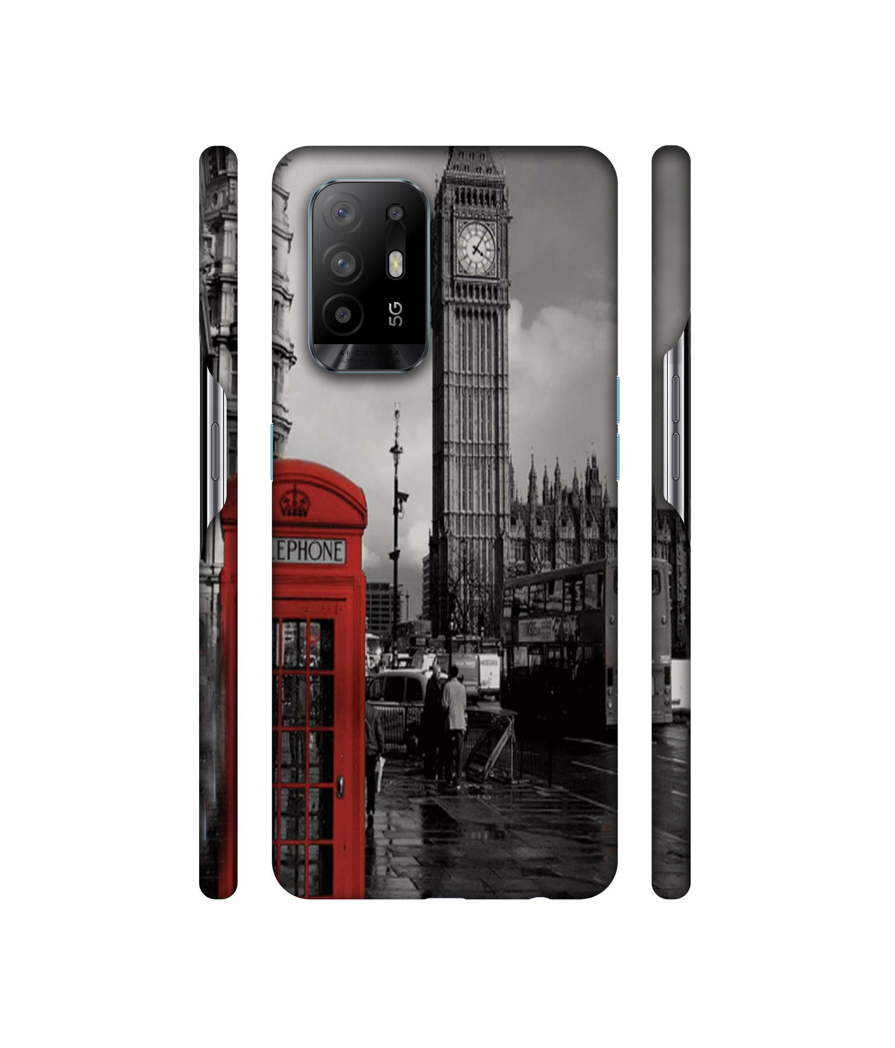 London Theme Designer Hard Back Cover for Oppo A94 5G
