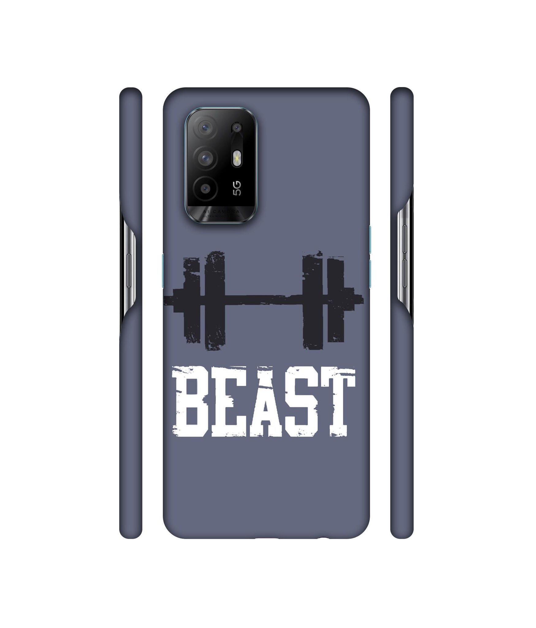 Beast Gym Designer Hard Back Cover for Oppo A94 5G