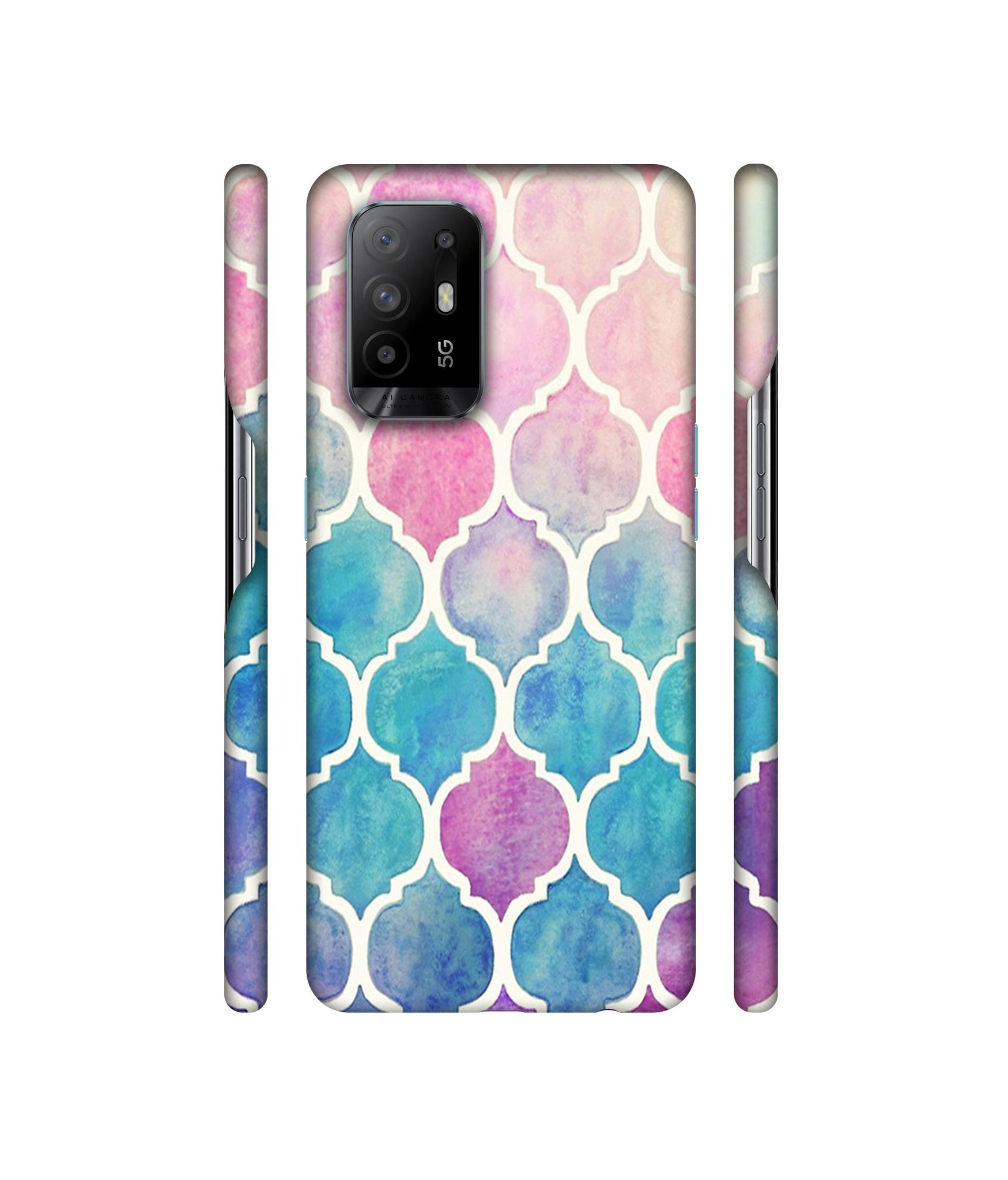 Patterns Art Designer Hard Back Cover for Oppo A94 5G