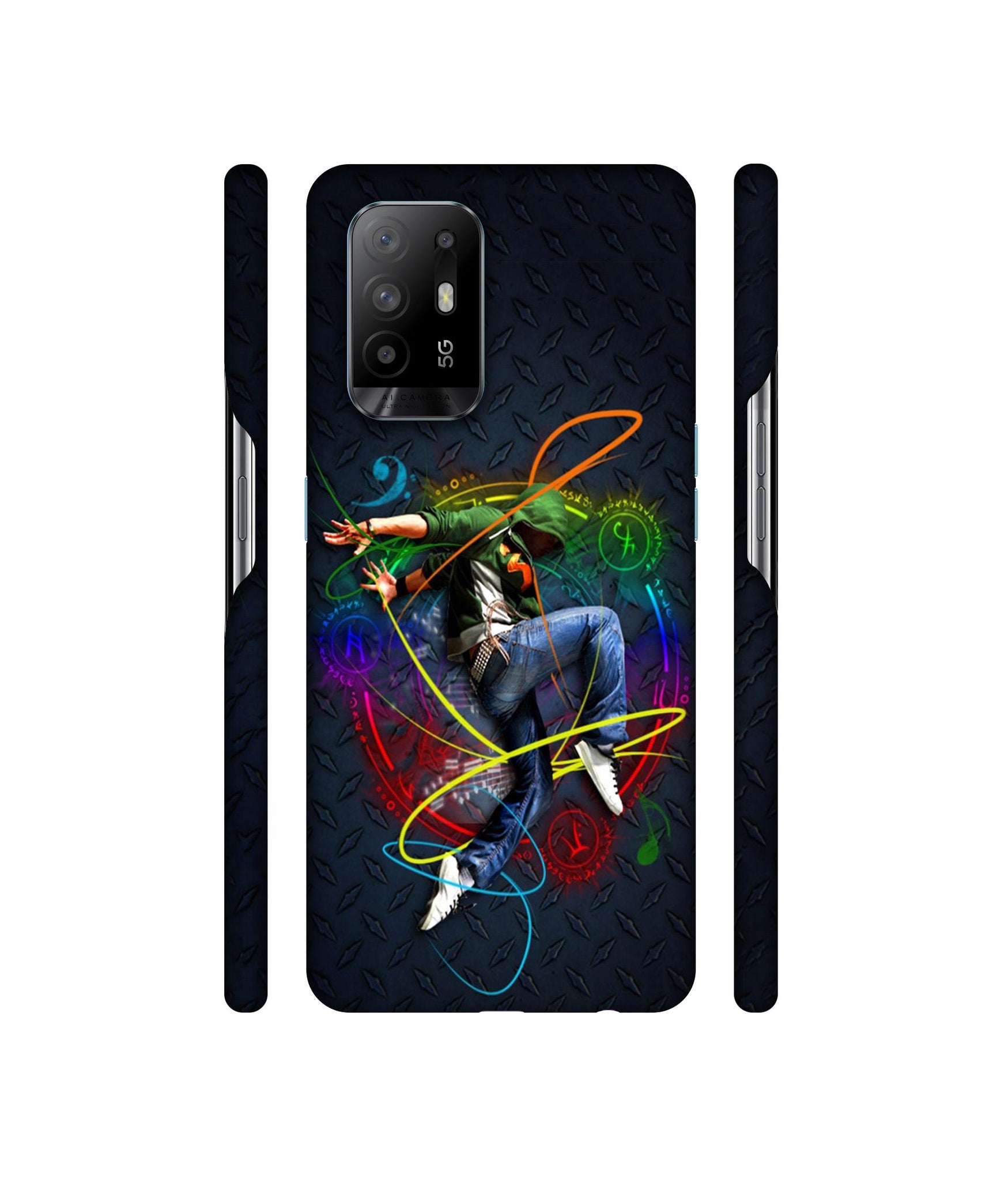 Boy With Music Designer Hard Back Cover for Oppo A94 5G