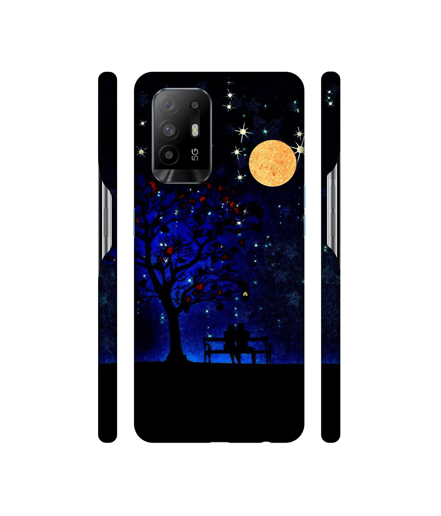Blue Sky Designer Hard Back Cover for Oppo A94 5G