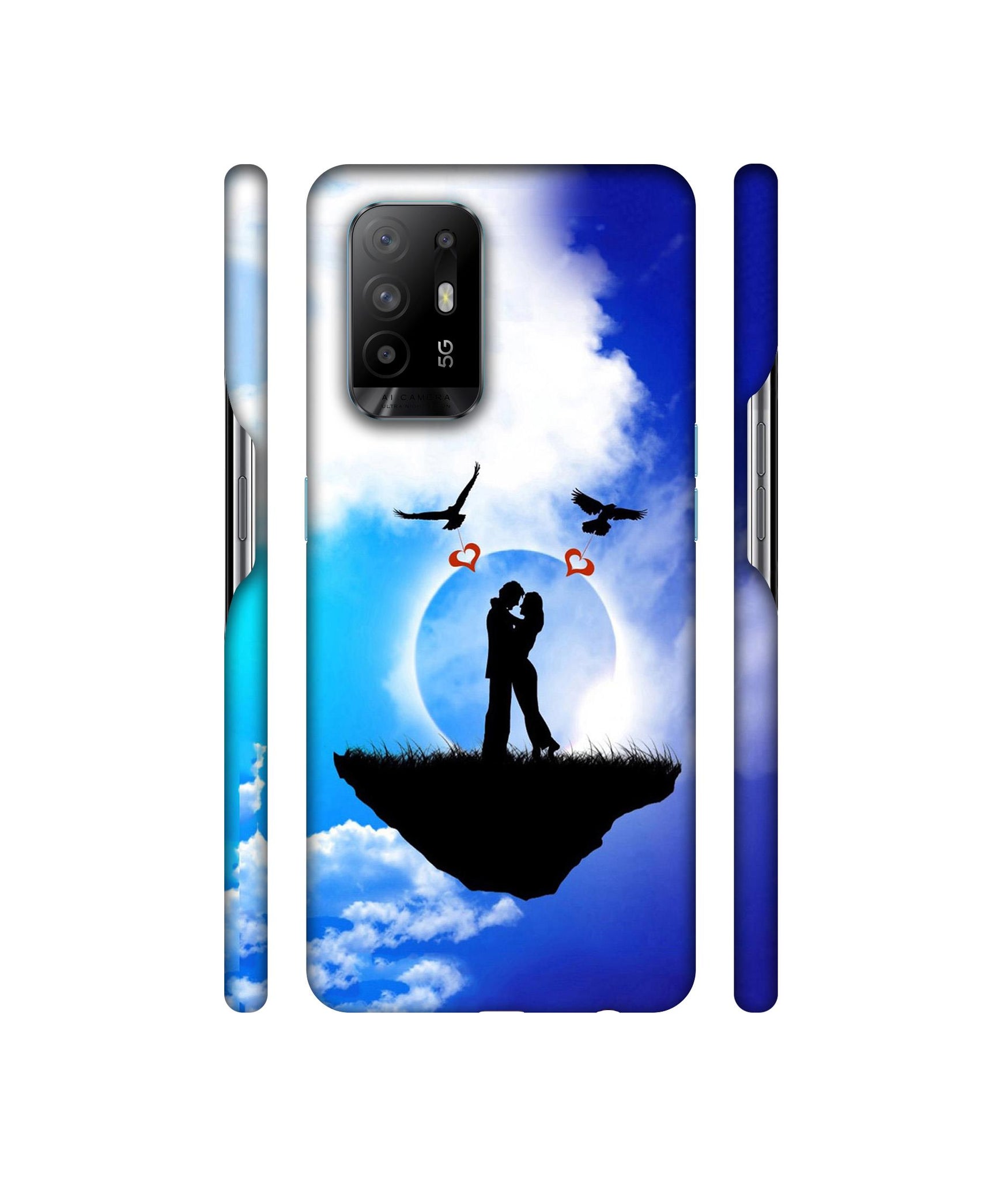 Flying Love Designer Hard Back Cover for Oppo A94 5G