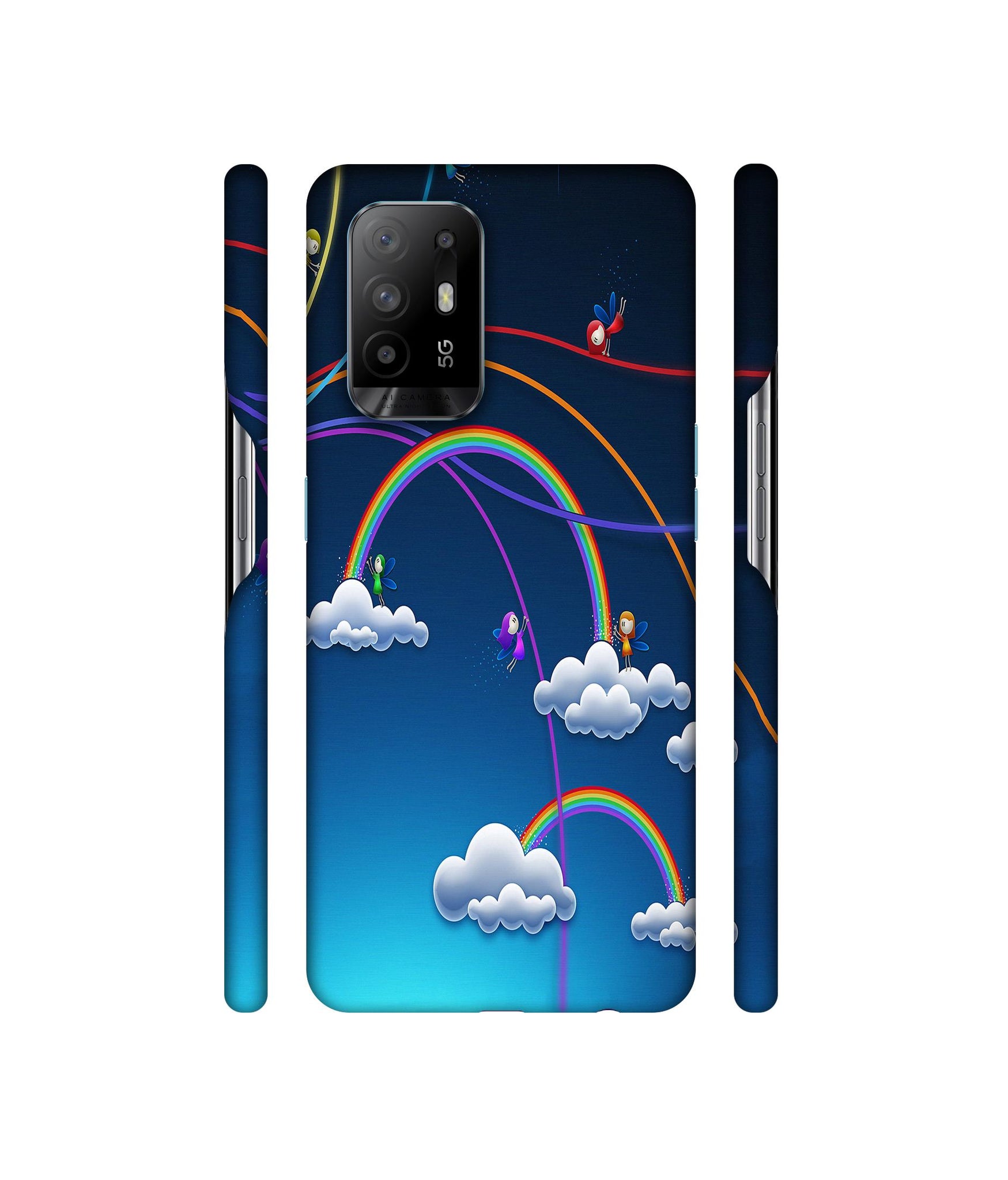Rainbow Designer Hard Back Cover for Oppo A94 5G