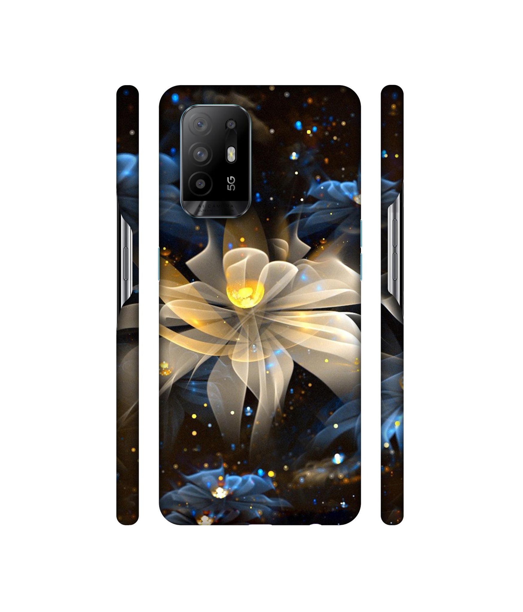 Art Flower Designer Hard Back Cover for Oppo A94 5G