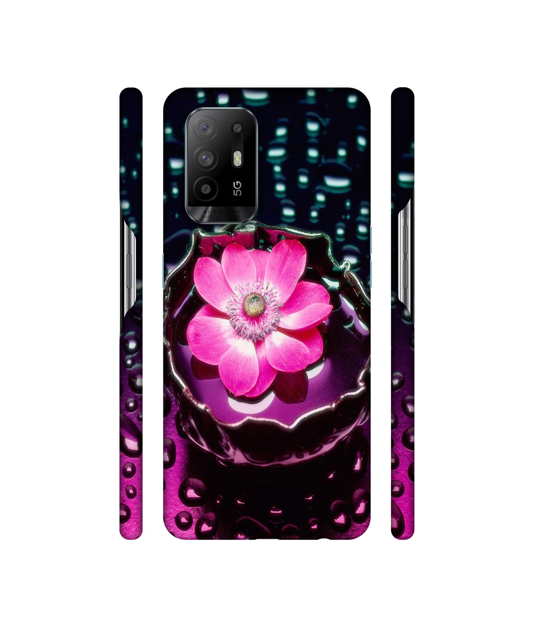 Flower in Water Designer Hard Back Cover for Oppo A94 5G