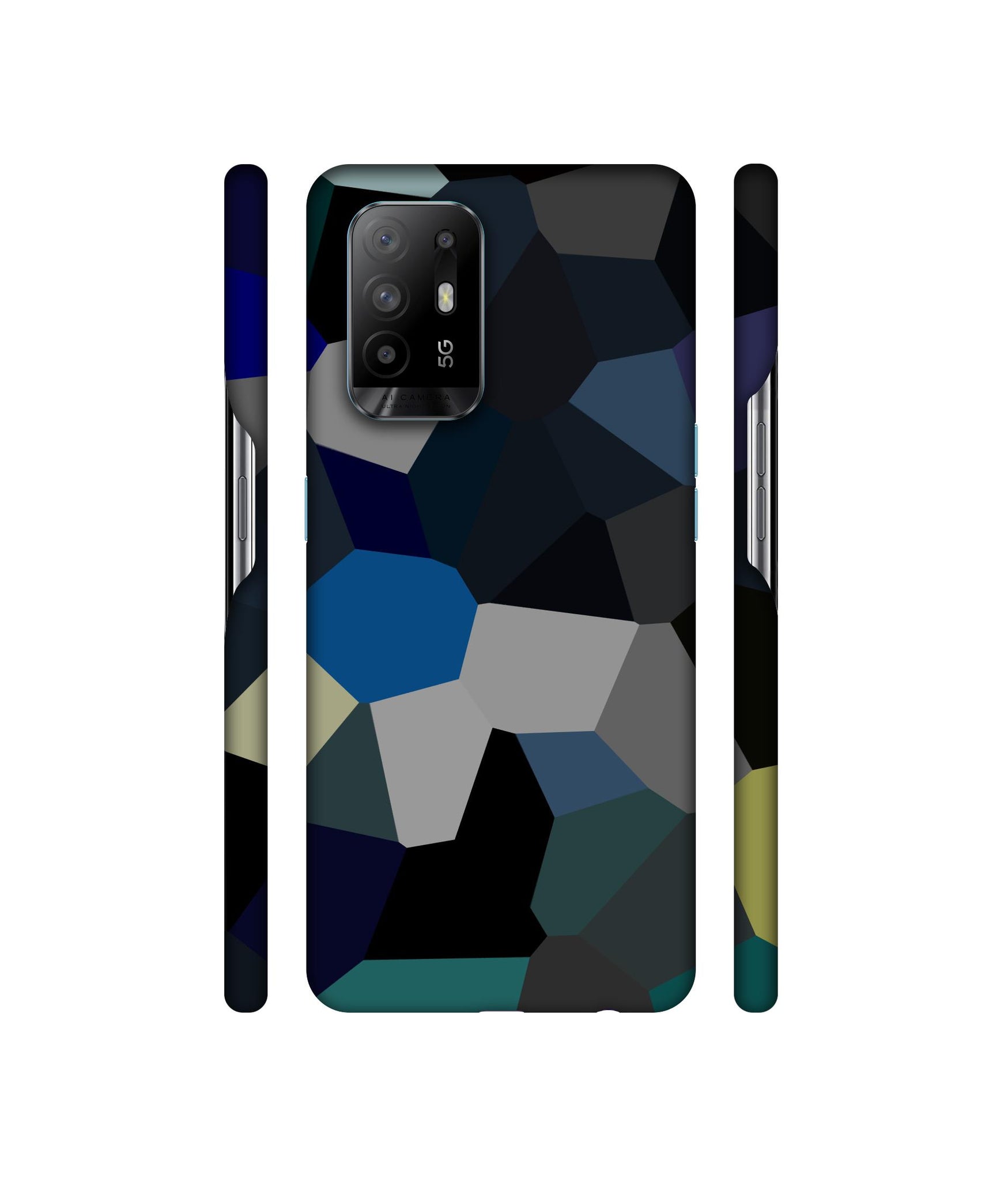 Mathematical Shape Designer Hard Back Cover for Oppo A94 5G
