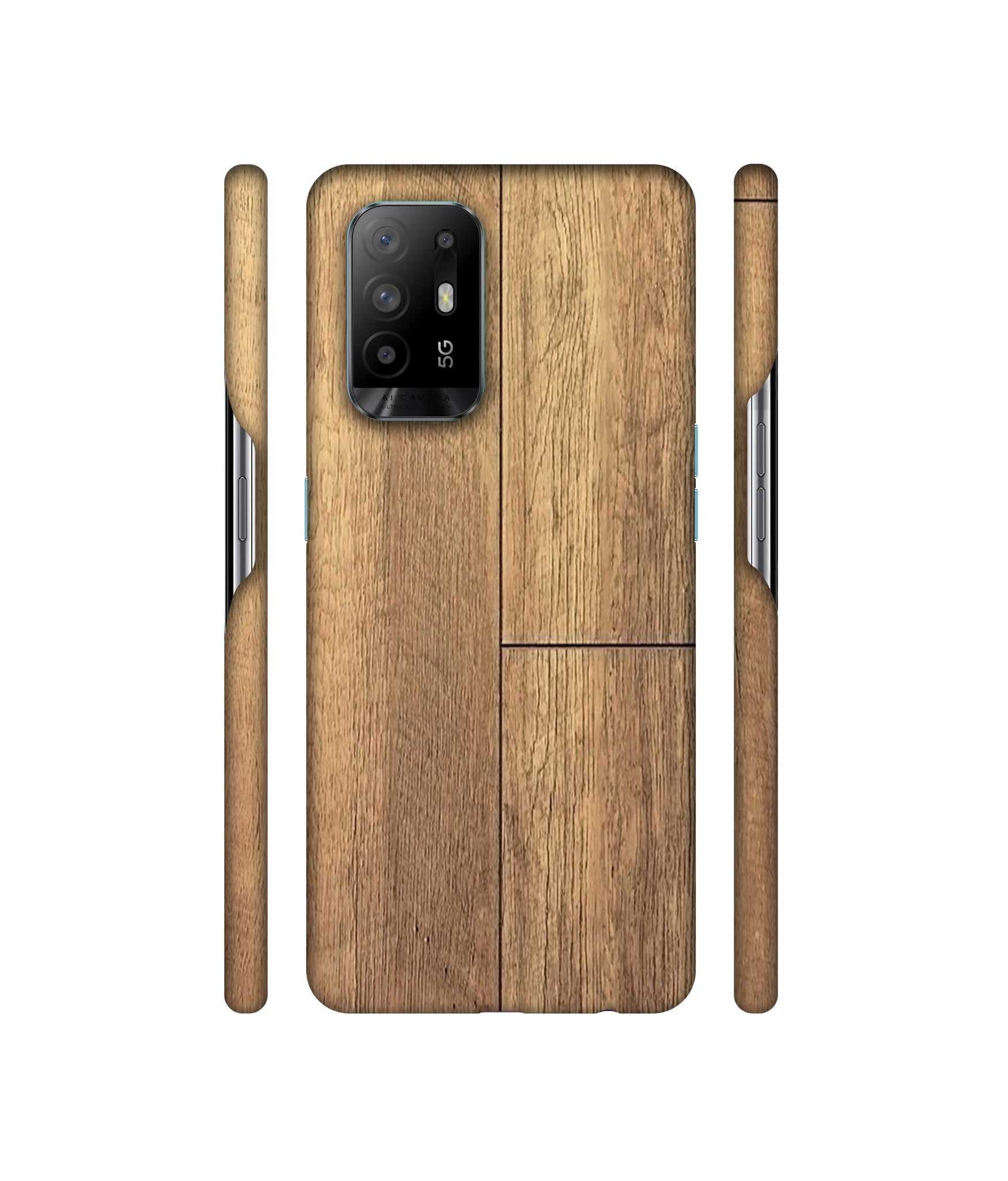 Wood Stretcher Designer Hard Back Cover for Oppo A94 5G