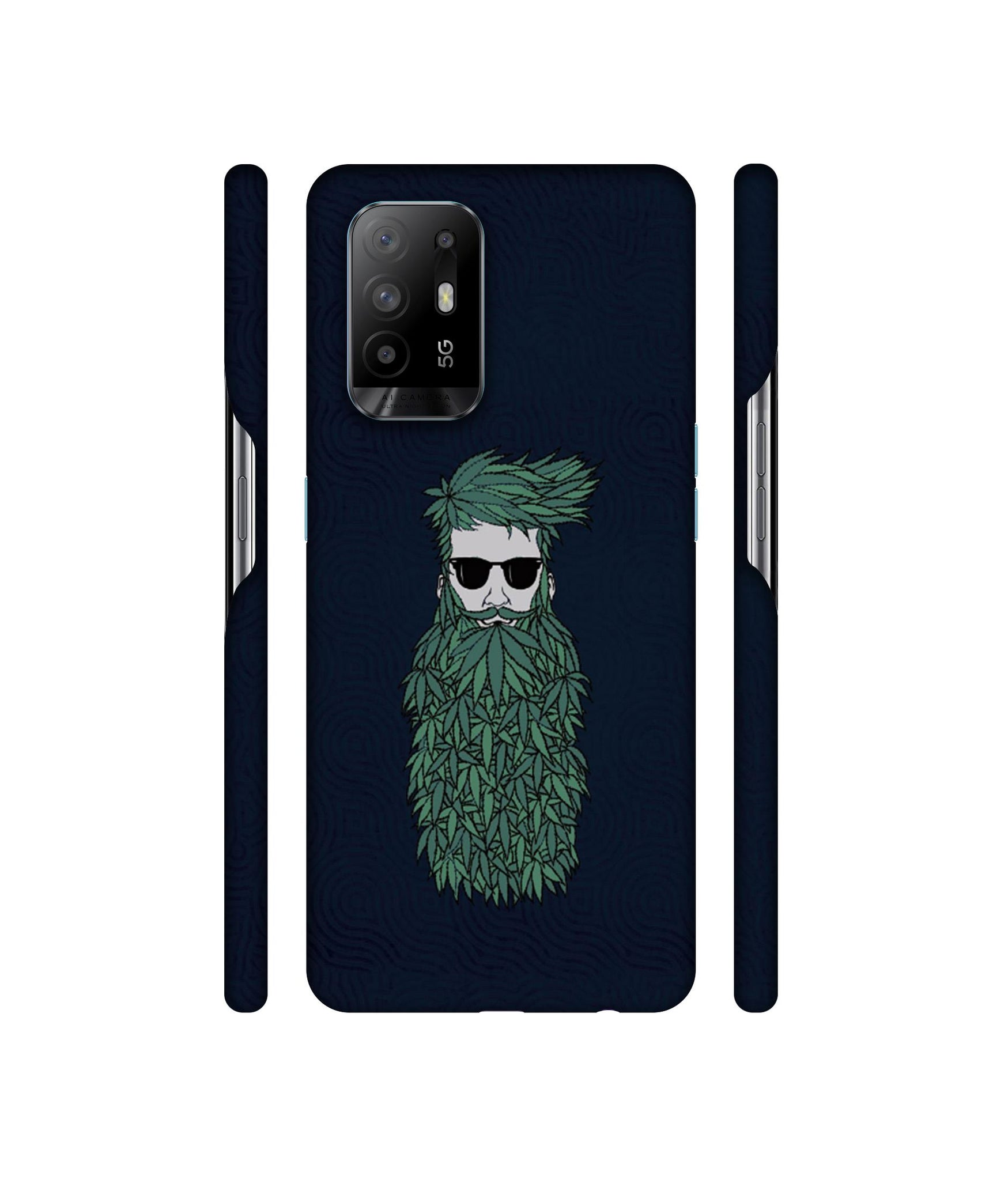 Beard Man Designer Hard Back Cover for Oppo A94 5G