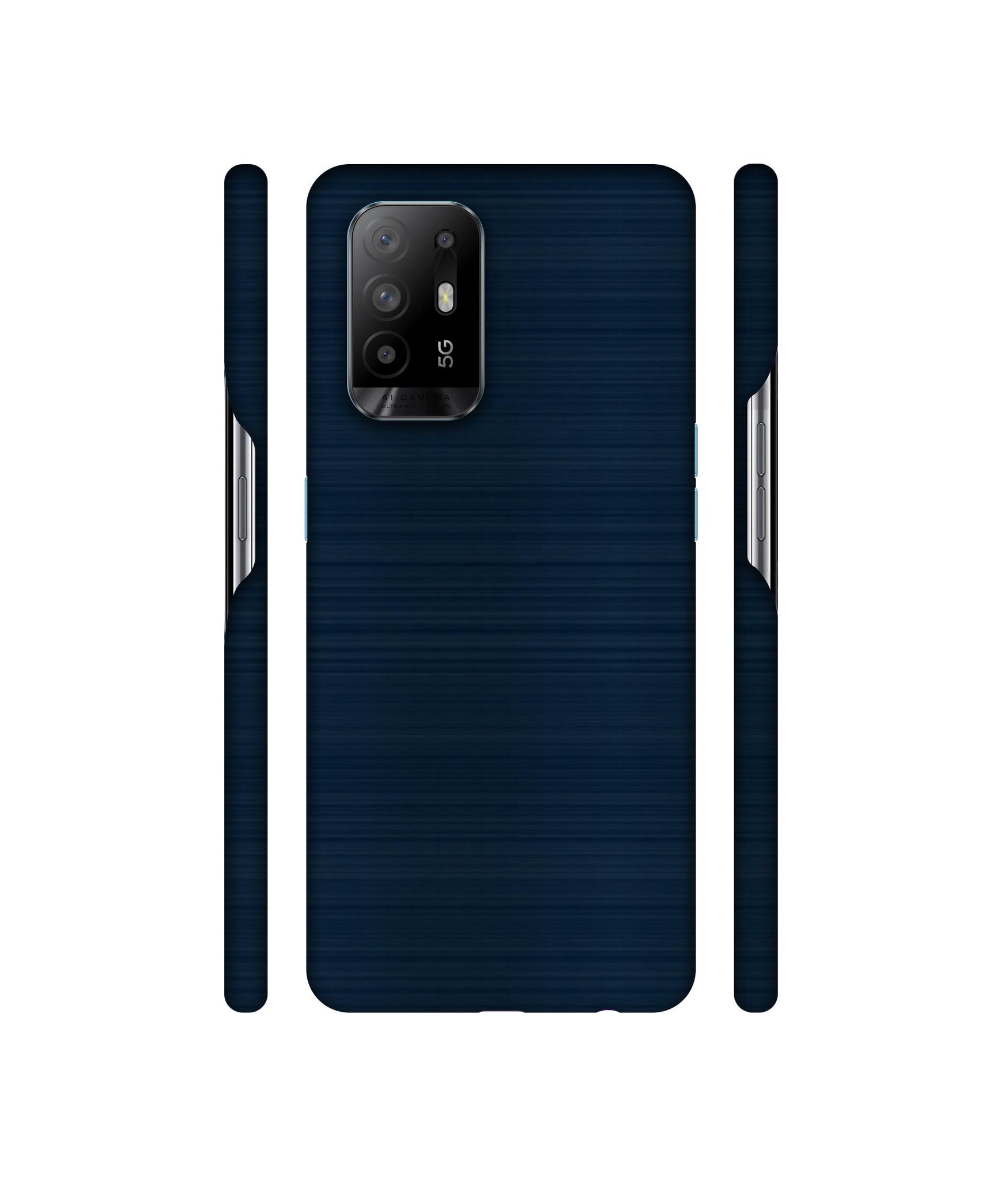 Blue Line Designer Hard Back Cover for Oppo A94 5G