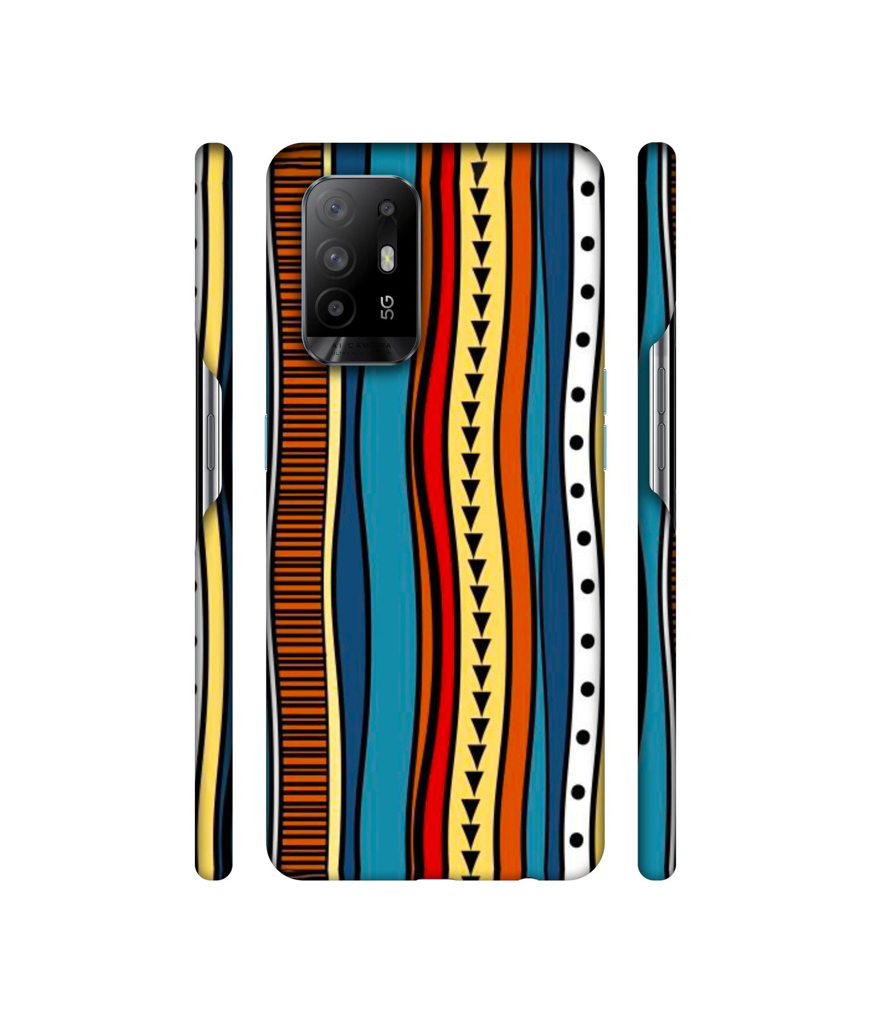 Rangoli Folk Art Designer Hard Back Cover for Oppo A94 5G