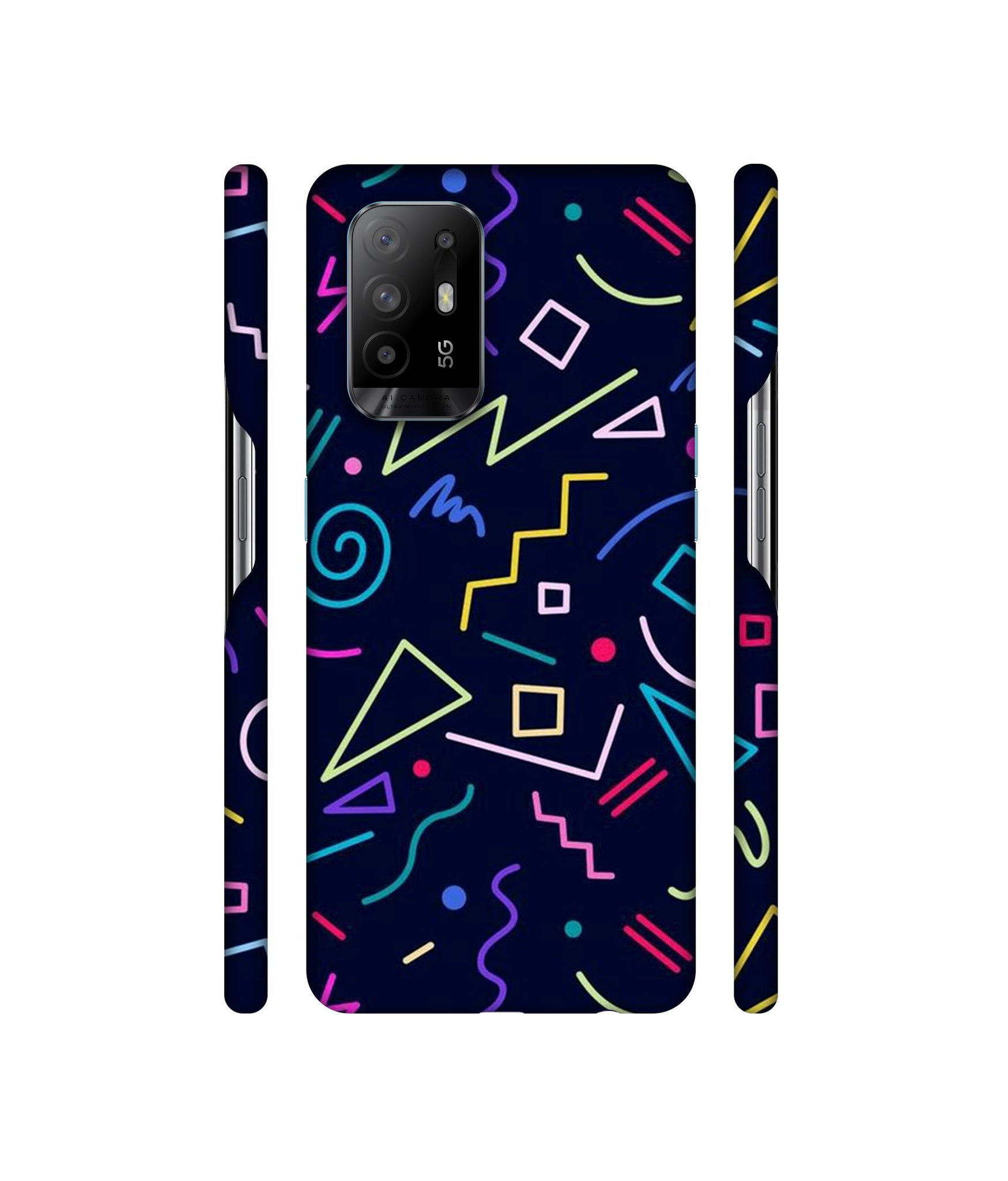 Sings Illustrator Designer Hard Back Cover for Oppo A94 5G