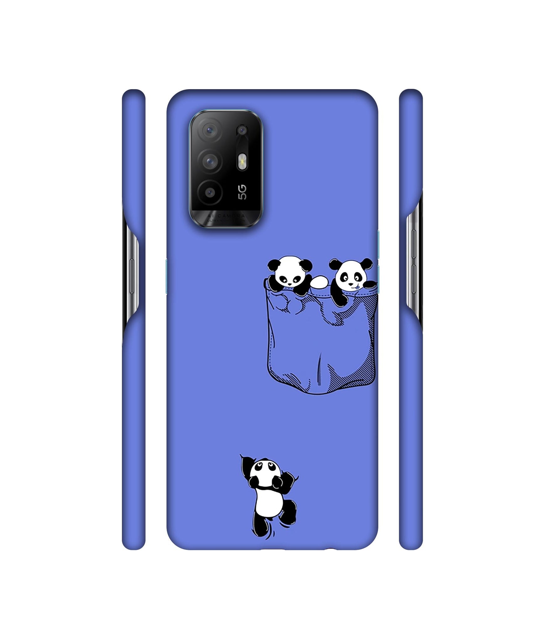 Poket Panda Designer Hard Back Cover for Oppo A94 5G
