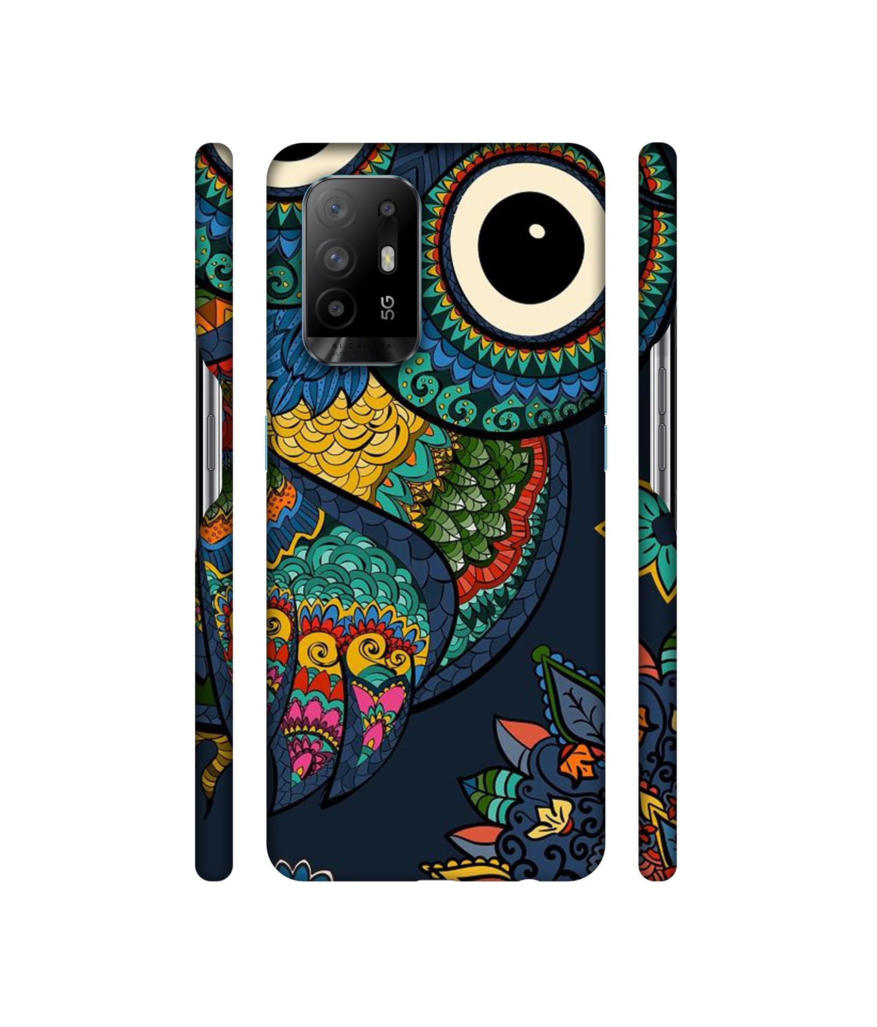 Owl Designer Hard Back Cover for Oppo A94 5G