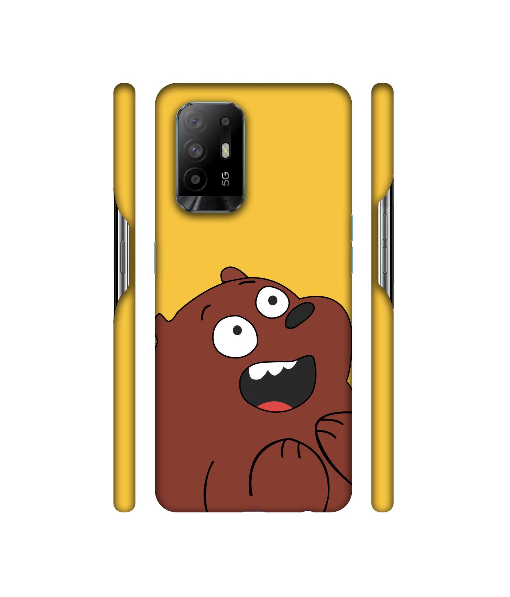 Surprice Face Beer Designer Hard Back Cover for Oppo A94 5G