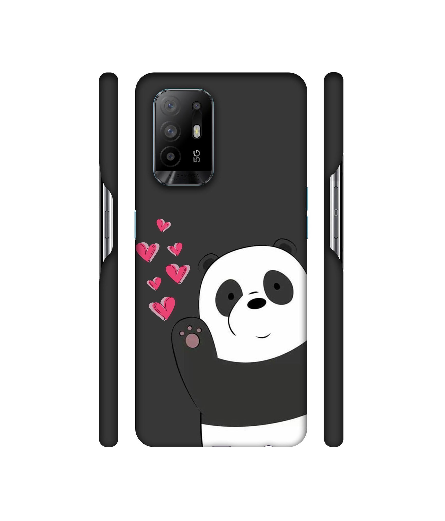 Love Panda Designer Hard Back Cover for Oppo A94 5G