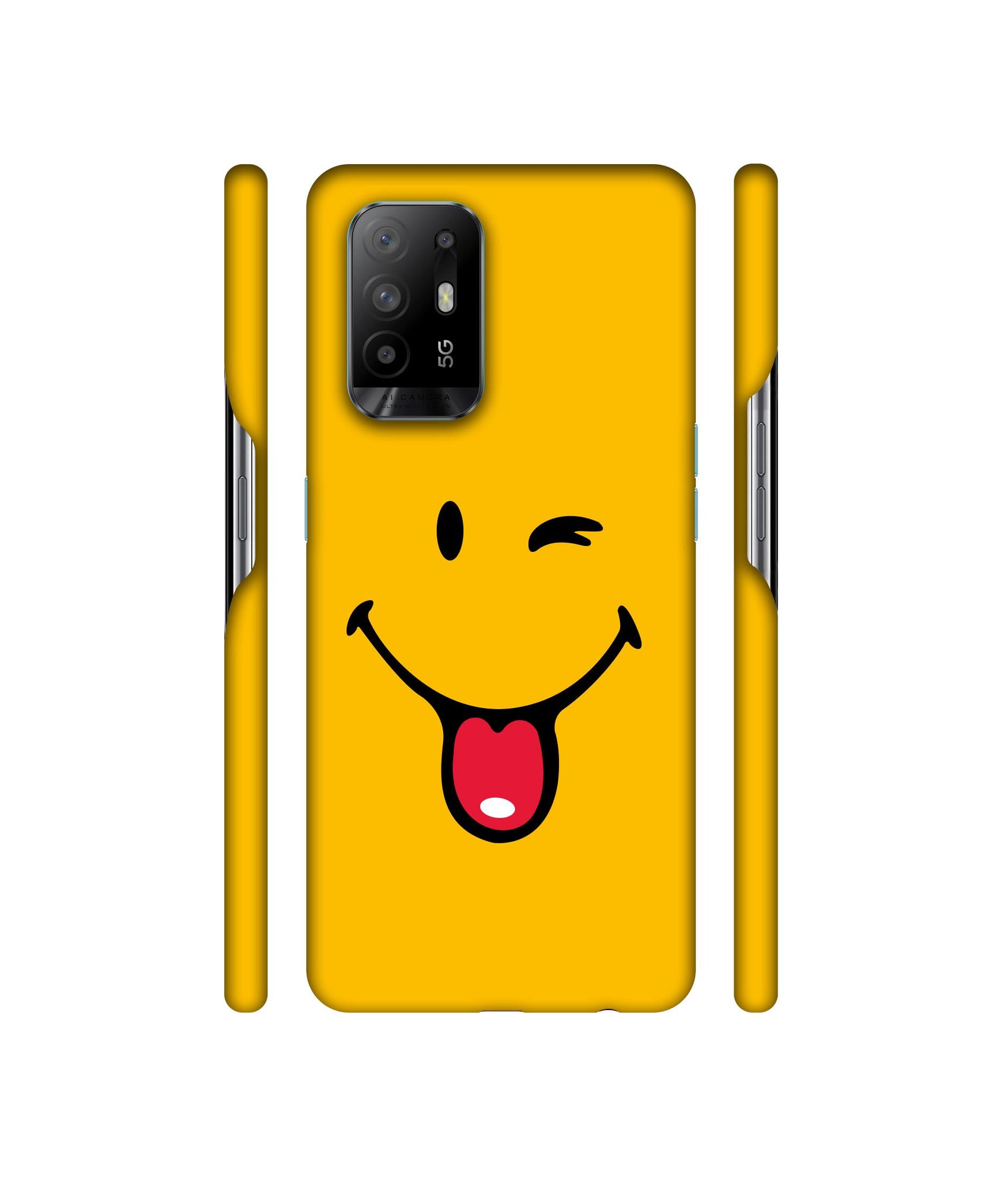 Masti Face Designer Hard Back Cover for Oppo A94 5G