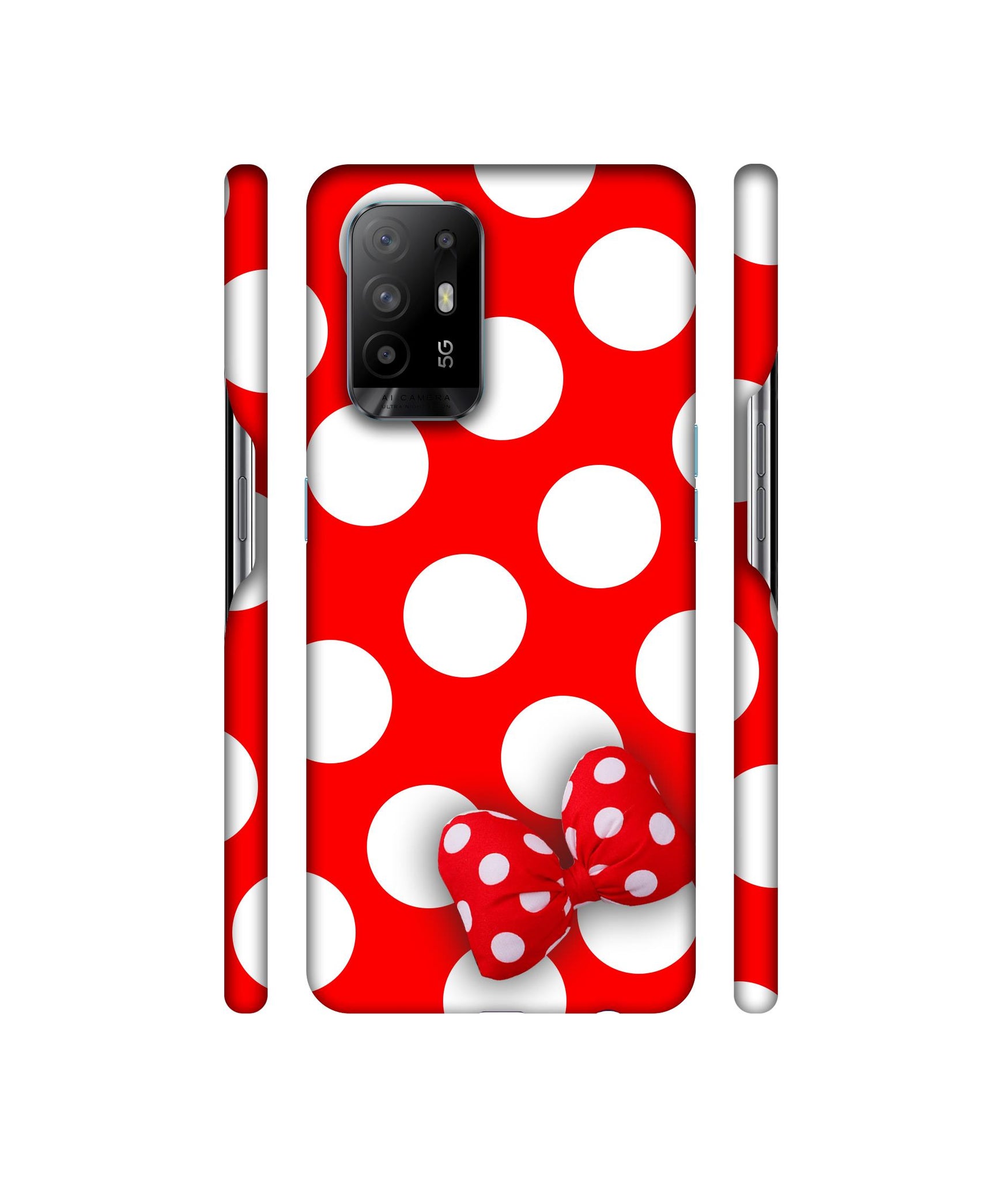 White Bubble Designer Hard Back Cover for Oppo A94 5G