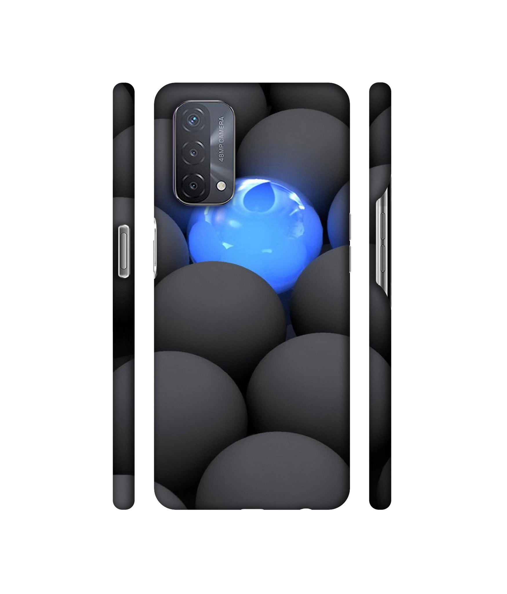 Balls Dark Neon Sight Surface Designer Hard Back Cover for Oppo A93 5G