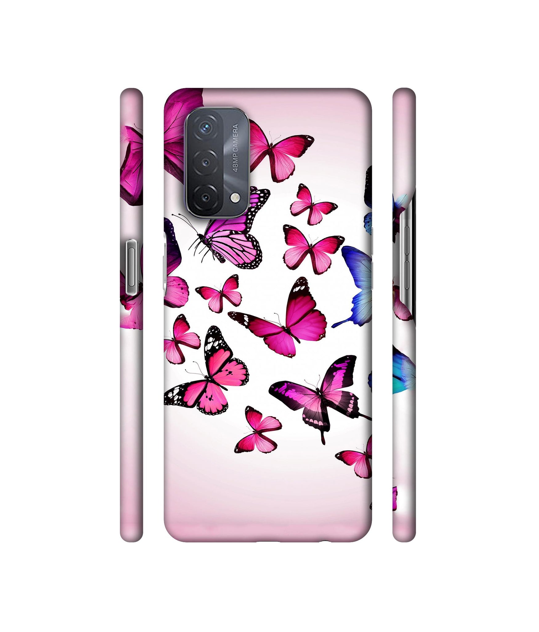 Flying Colorful Butterfly Designer Hard Back Cover for Oppo A93 5G