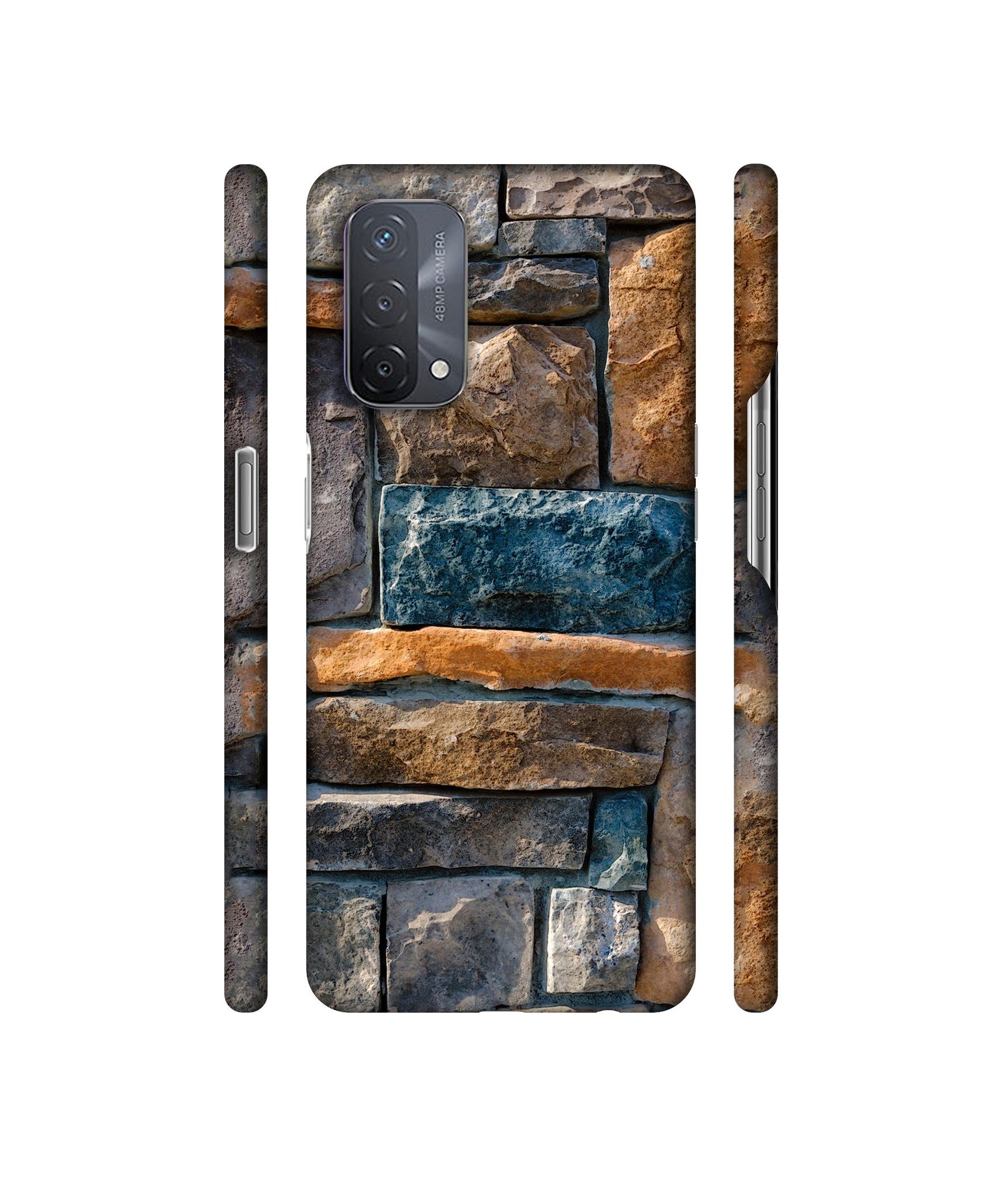 Decorative Stone Cladding Designer Hard Back Cover for Oppo A93 5G